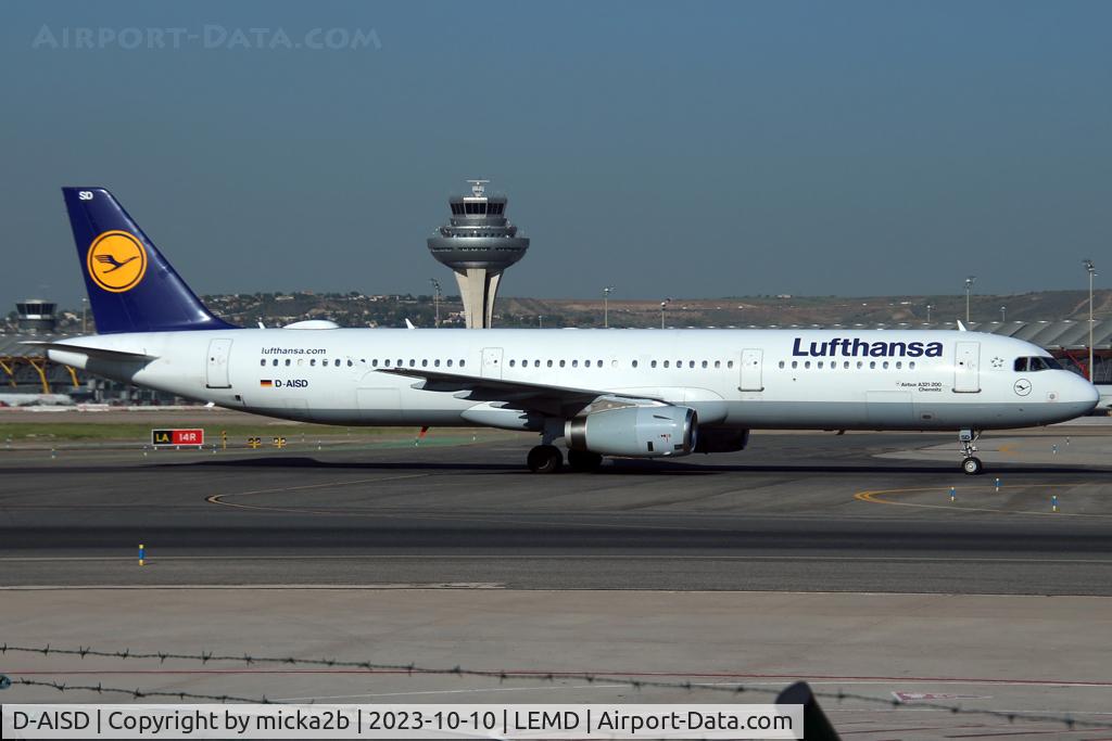 D-AISD, 2000 Airbus A321-231 C/N 1188, Taxiing