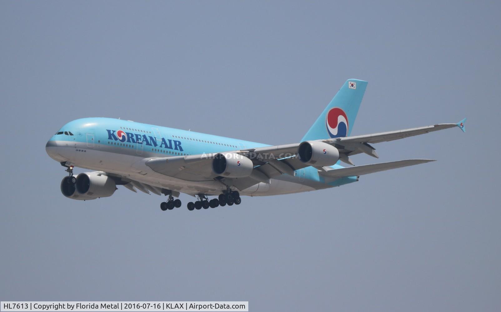 HL7613, 2010 Airbus A380-861 C/N 059, KAL A380 zx ICN-LAX