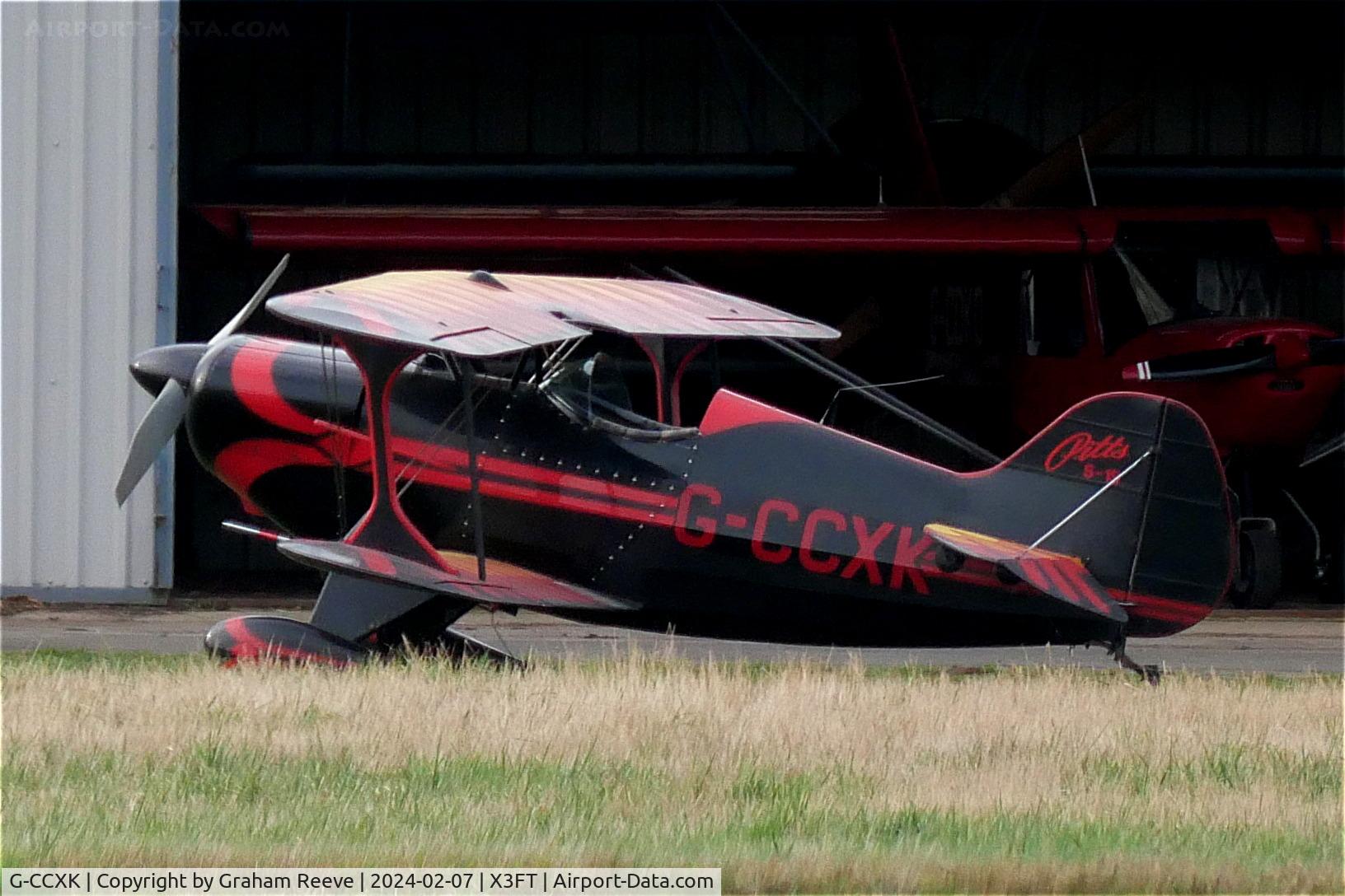 G-CCXK, 1993 Pitts S-1S Special C/N AACA/1061, Parked at Felthorpe.