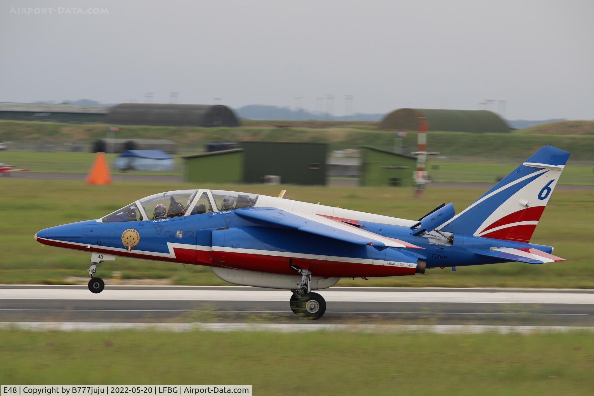 E48, Dassault-Dornier Alpha Jet E C/N E48, during Cognac airshow 2022