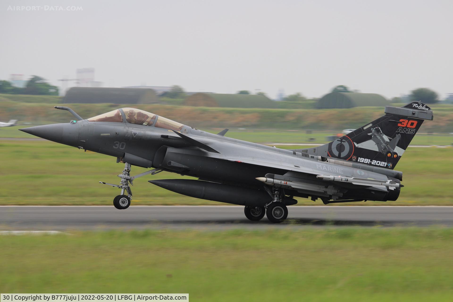 30, Dassault Rafale M C/N 30, during Cognac airshow 2022