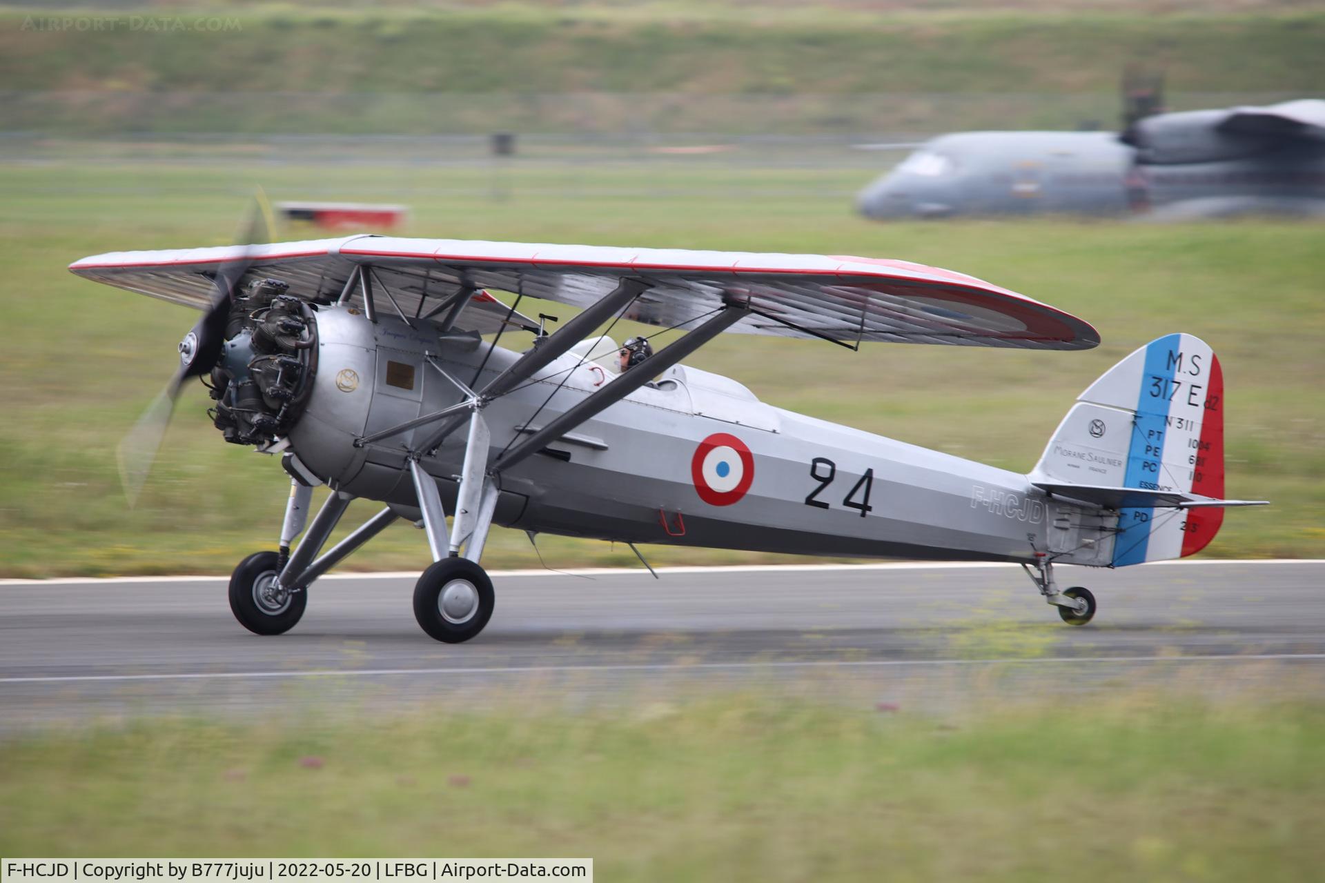 F-HCJD, Morane-Saulnier MS.317 C/N 311, during Cognac airshow 2022