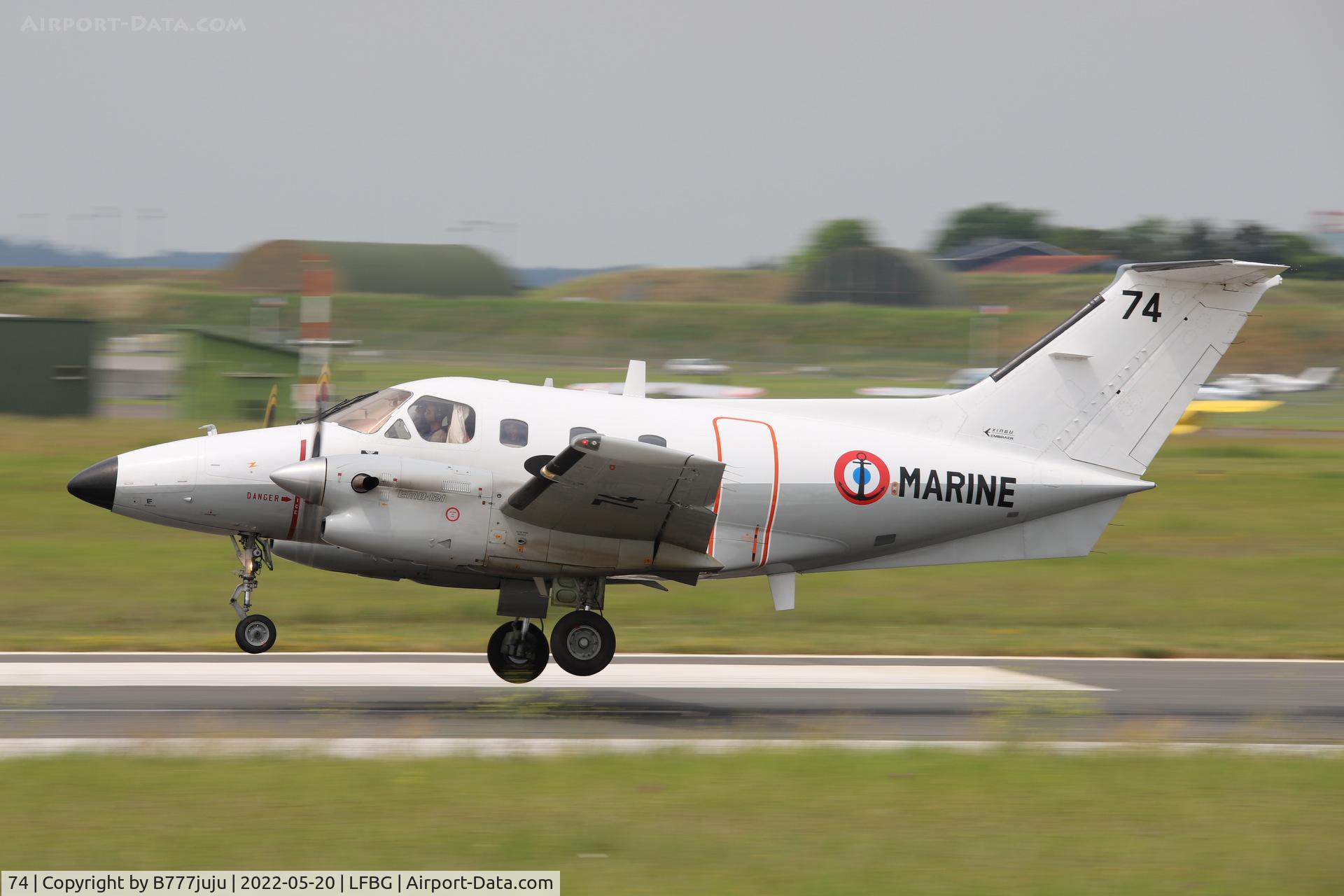 74, Embraer EMB-121AN Xingu C/N 121074, during Cognac airshow 2022