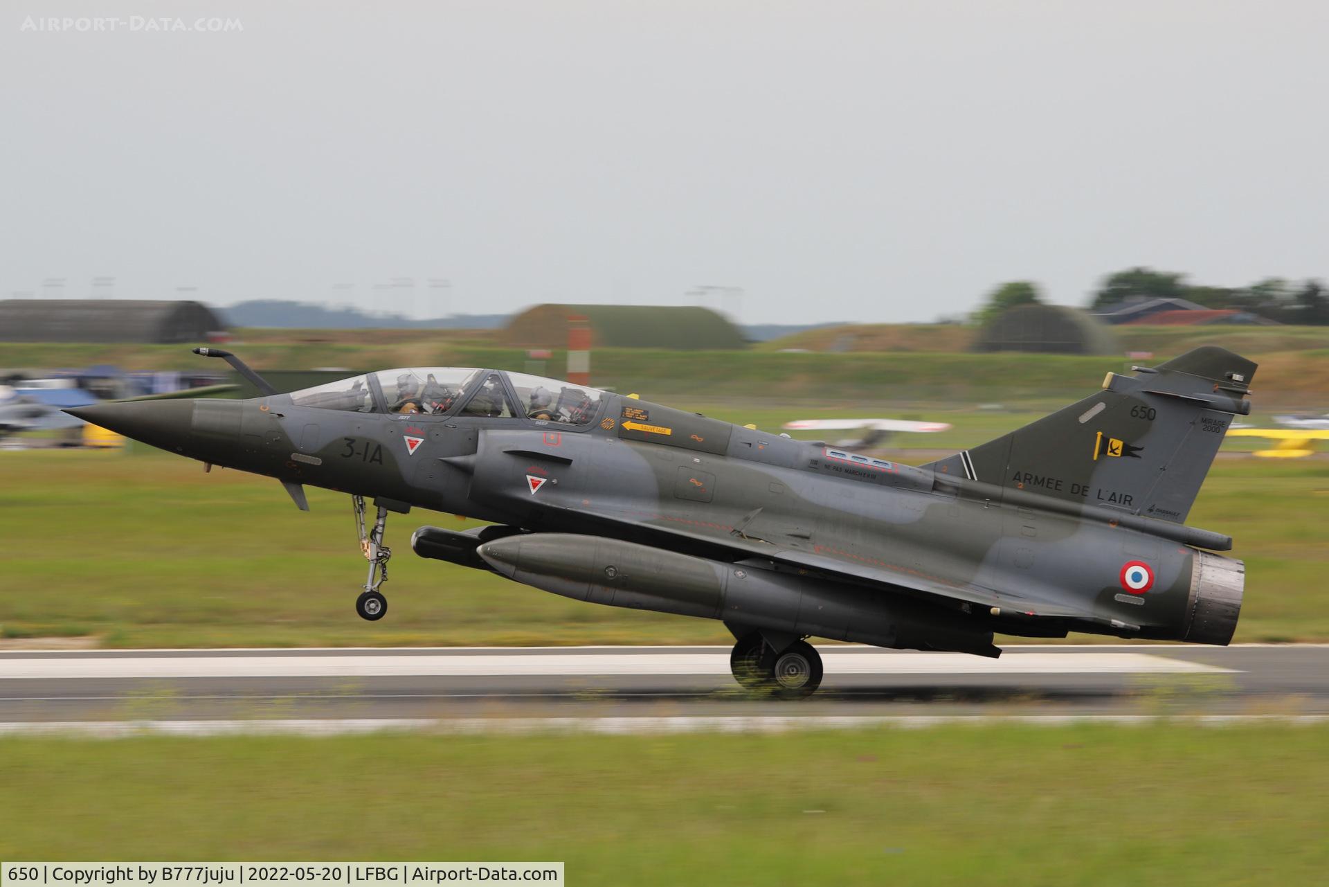 650, Dassault Mirage 2000D C/N 467, during Cognac airshow 2022