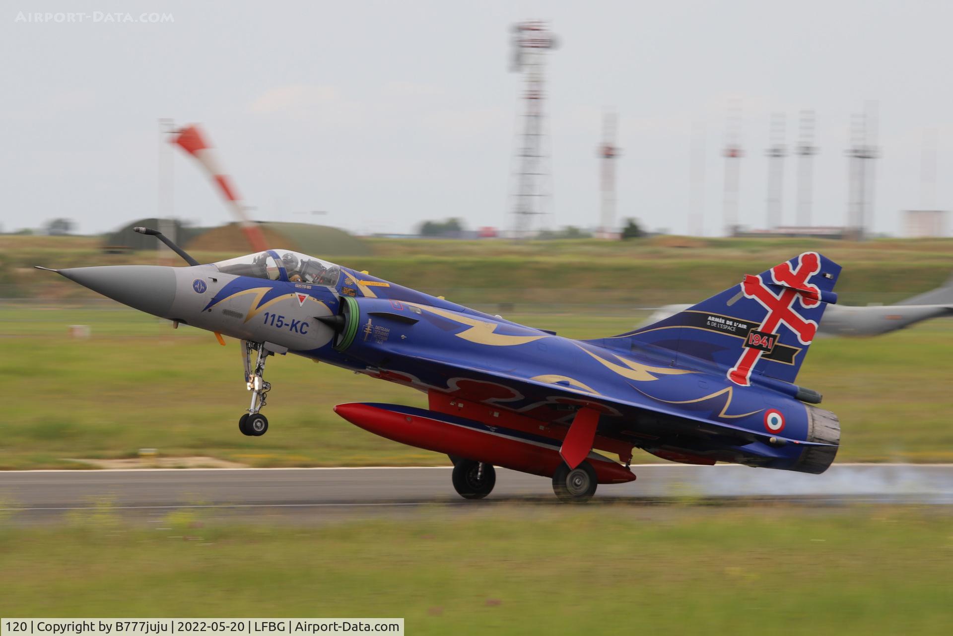 120, Dassault Mirage 2000C C/N 396, during Cognac airshow 2022