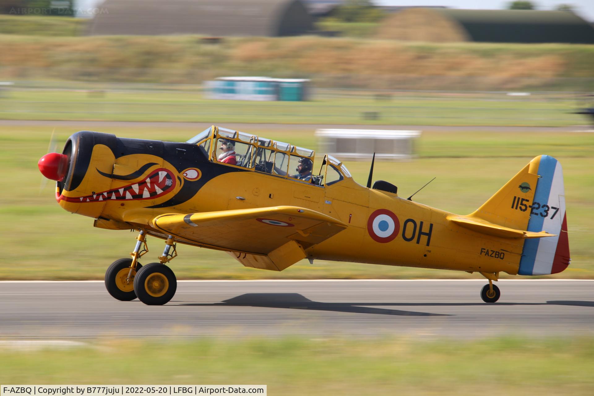 F-AZBQ, North American T-6G Texan C/N 182-535, during Cognac airshow 2022