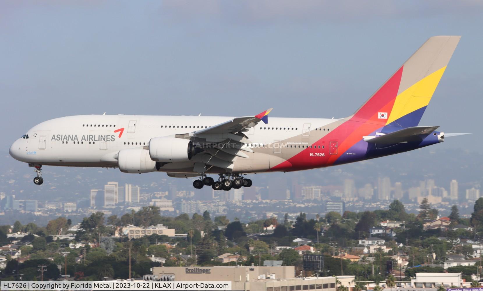 HL7626, 2013 Airbus A380-841 C/N 155, AAR A380 zx ICN-LAX
