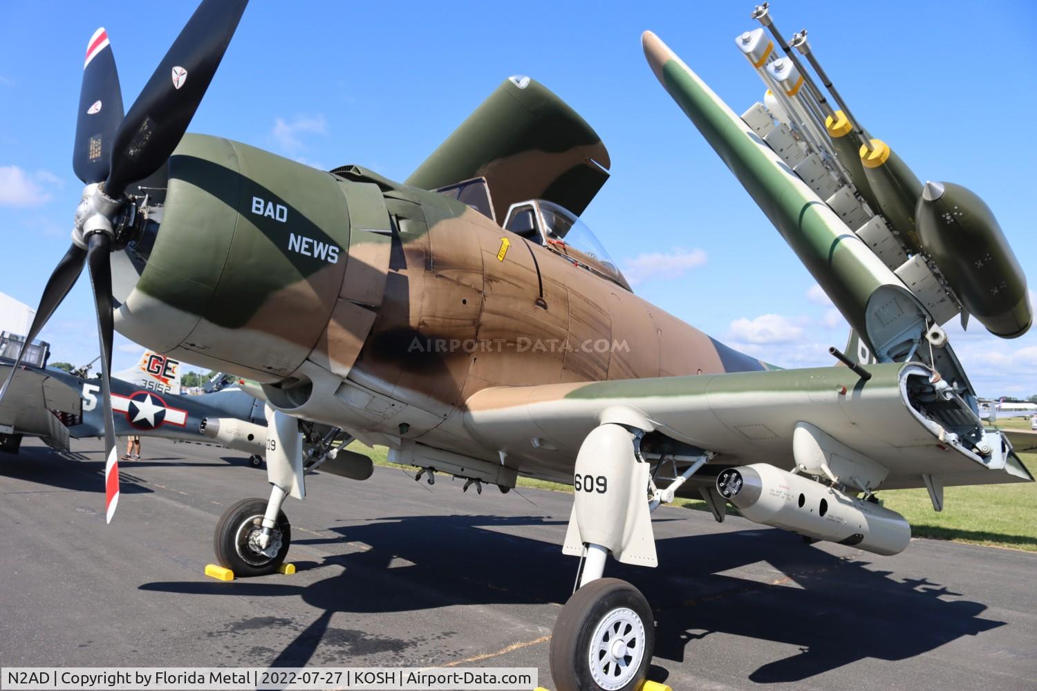 N2AD, 1947 Douglas AD-1 Skyraider C/N 09257/2085, OSH 22 zx