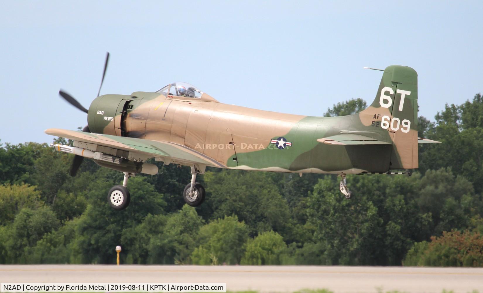 N2AD, 1947 Douglas AD-1 Skyraider C/N 09257/2085, A-1 Skyraider zx