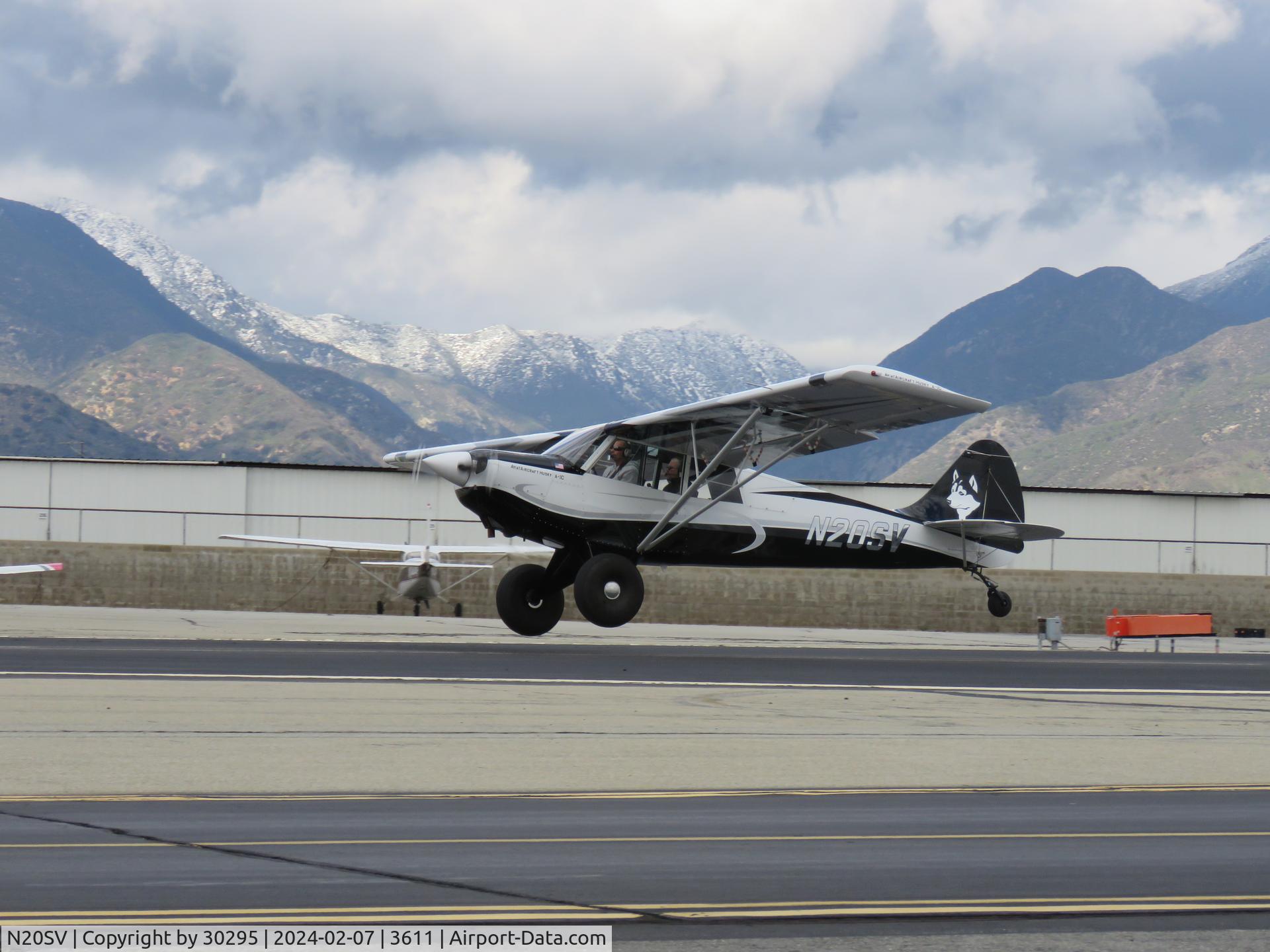 N20SV, 2021 Aviat A-1C-180 Husky C/N 3380, Off the ground
