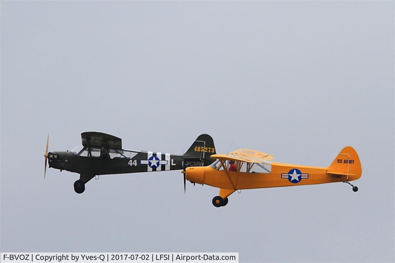 F-BVOZ, Piper L-18C Super Cub (PA-18-95) C/N 18-3162, Piper L-18C Super Cub,On display, St Dizier-Robinson Air Base 113 (LFSI)