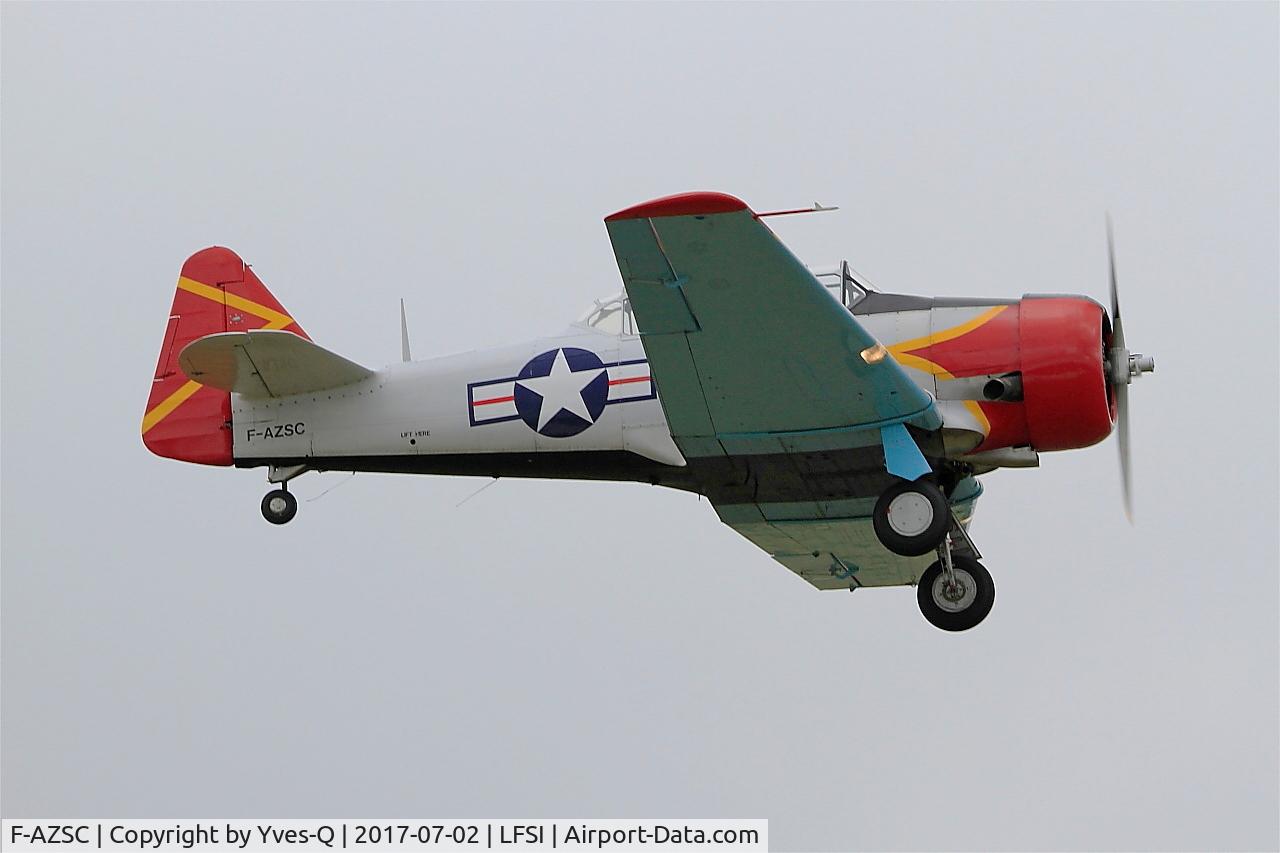F-AZSC, North American AT-6D Texan C/N 88-15943 (41-34672), North American AT-6D Texan, On display, St Dizier-Robinson Air Base 113 (LFSI)