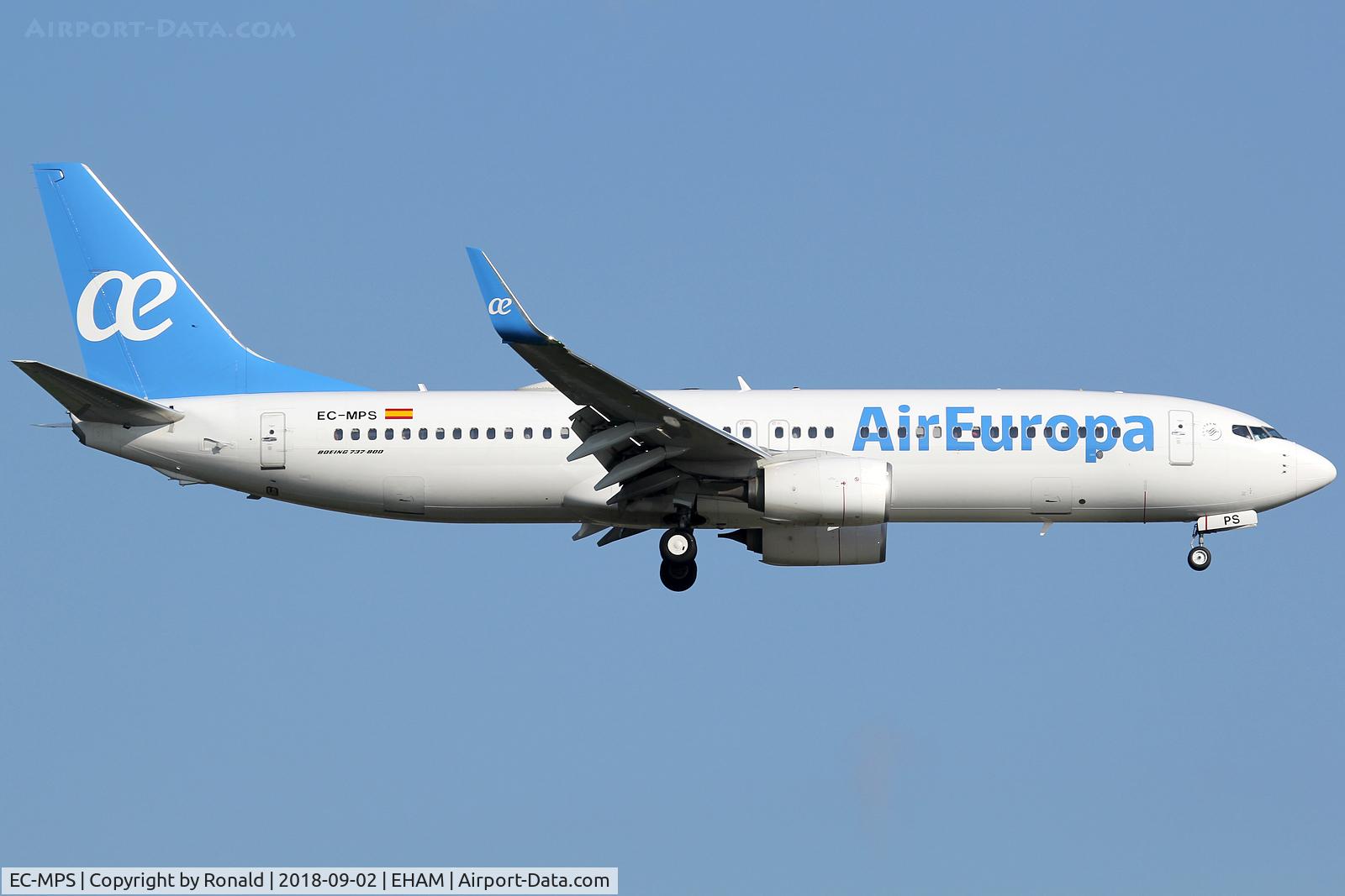 EC-MPS, 2017 Boeing 737-85P C/N 60587, at spl