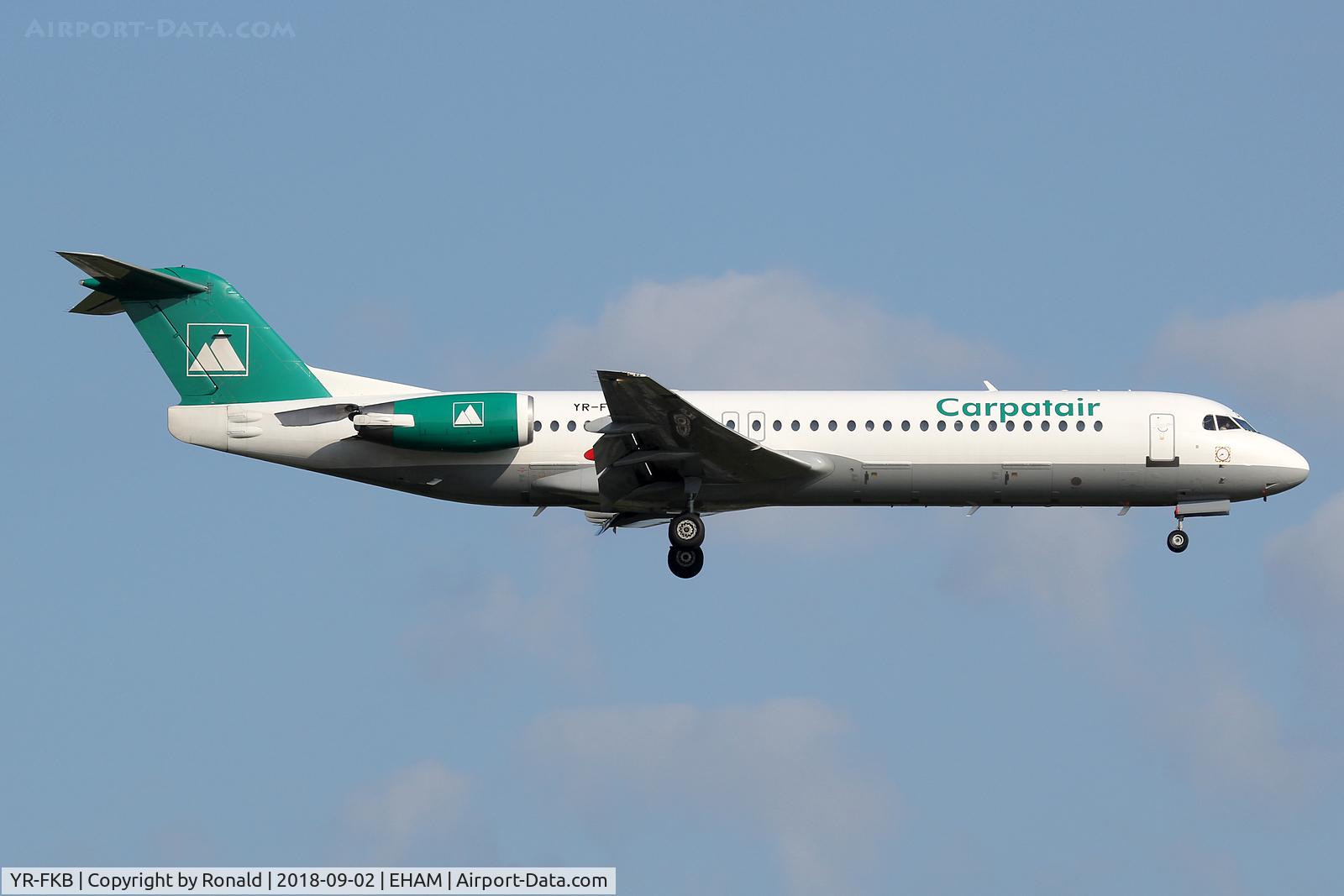 YR-FKB, 1991 Fokker 100 (F-28-0100) C/N 11369, at spl
