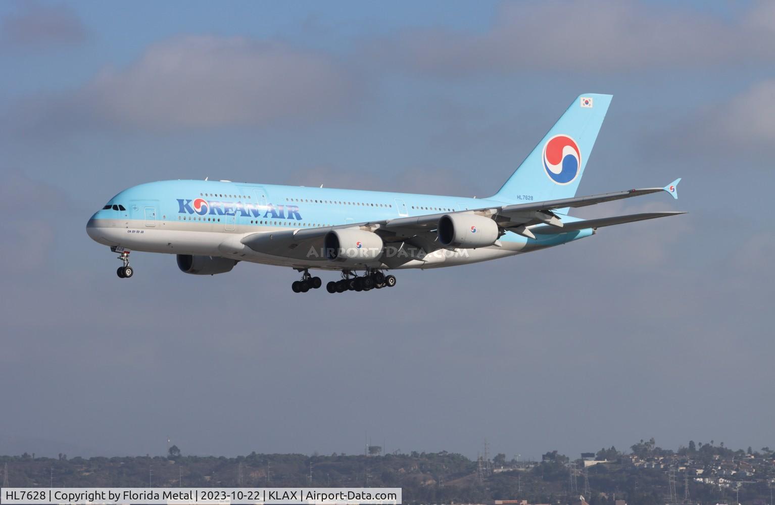 HL7628, 2014 Airbus A380-861 C/N 156, KAL A380 zx ICN-LAX
