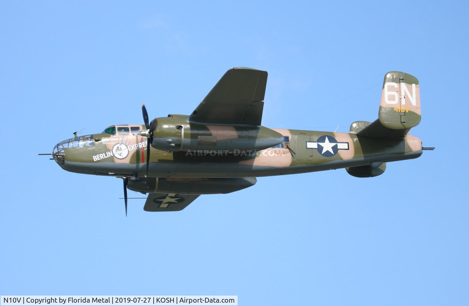 N10V, 1943 North American B-25H Mitchell C/N 98-21433, B-25 Berlin Express zx