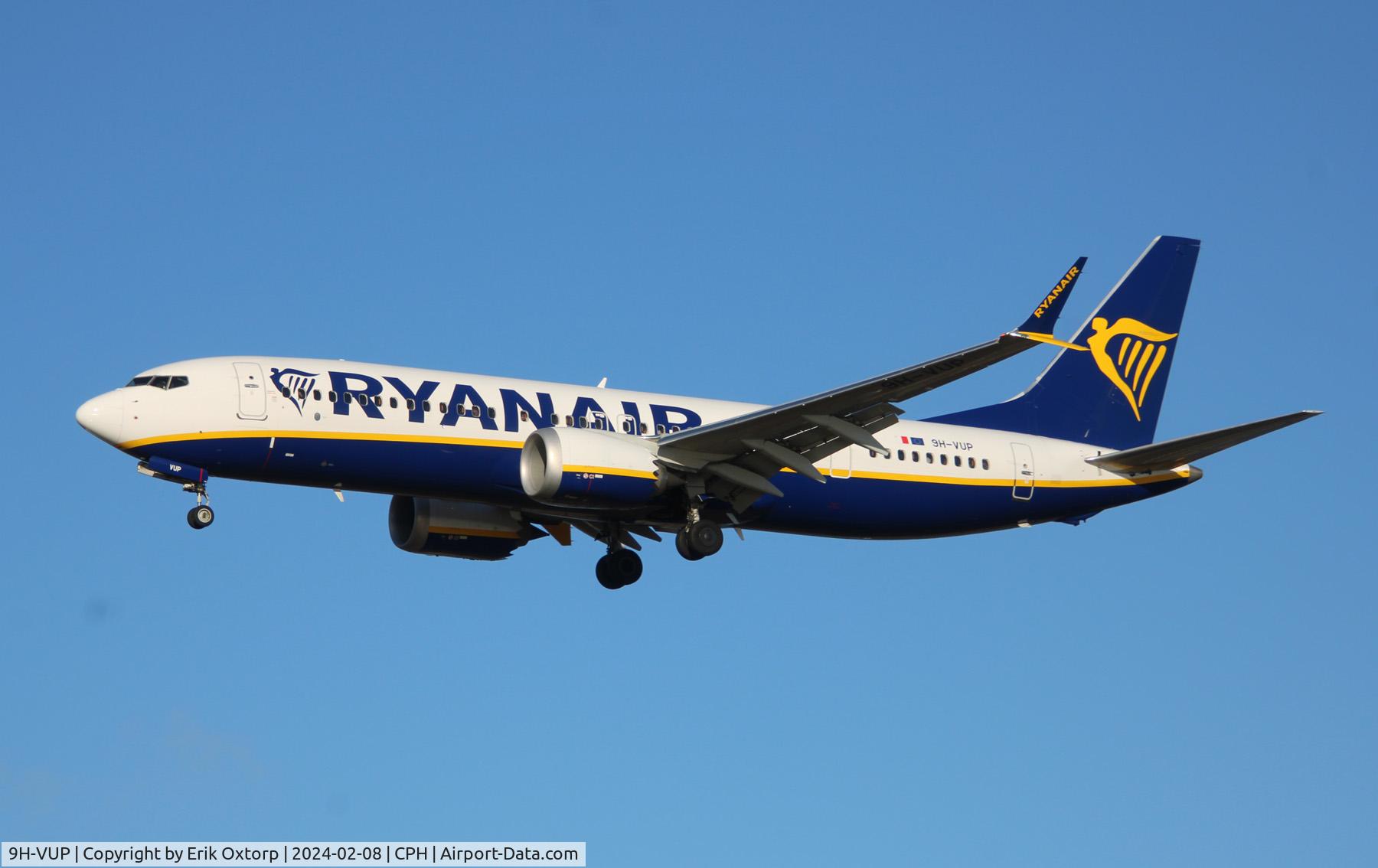 9H-VUP, 2021 Boeing 737-8-200 MAX C/N 62334, 9H-VUP landing rw 22H