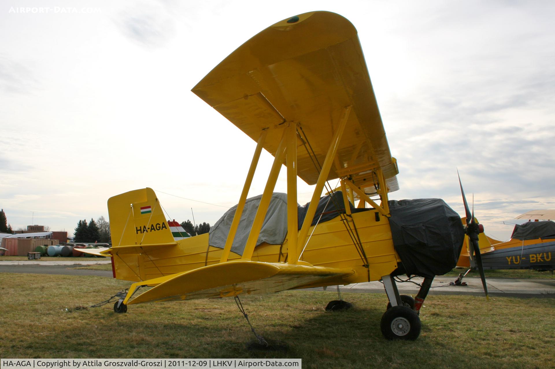 HA-AGA, 1975 Grumman-Schweizer G-164A C/N 1554, LHKV - Kaposújlak Airport, Hungary