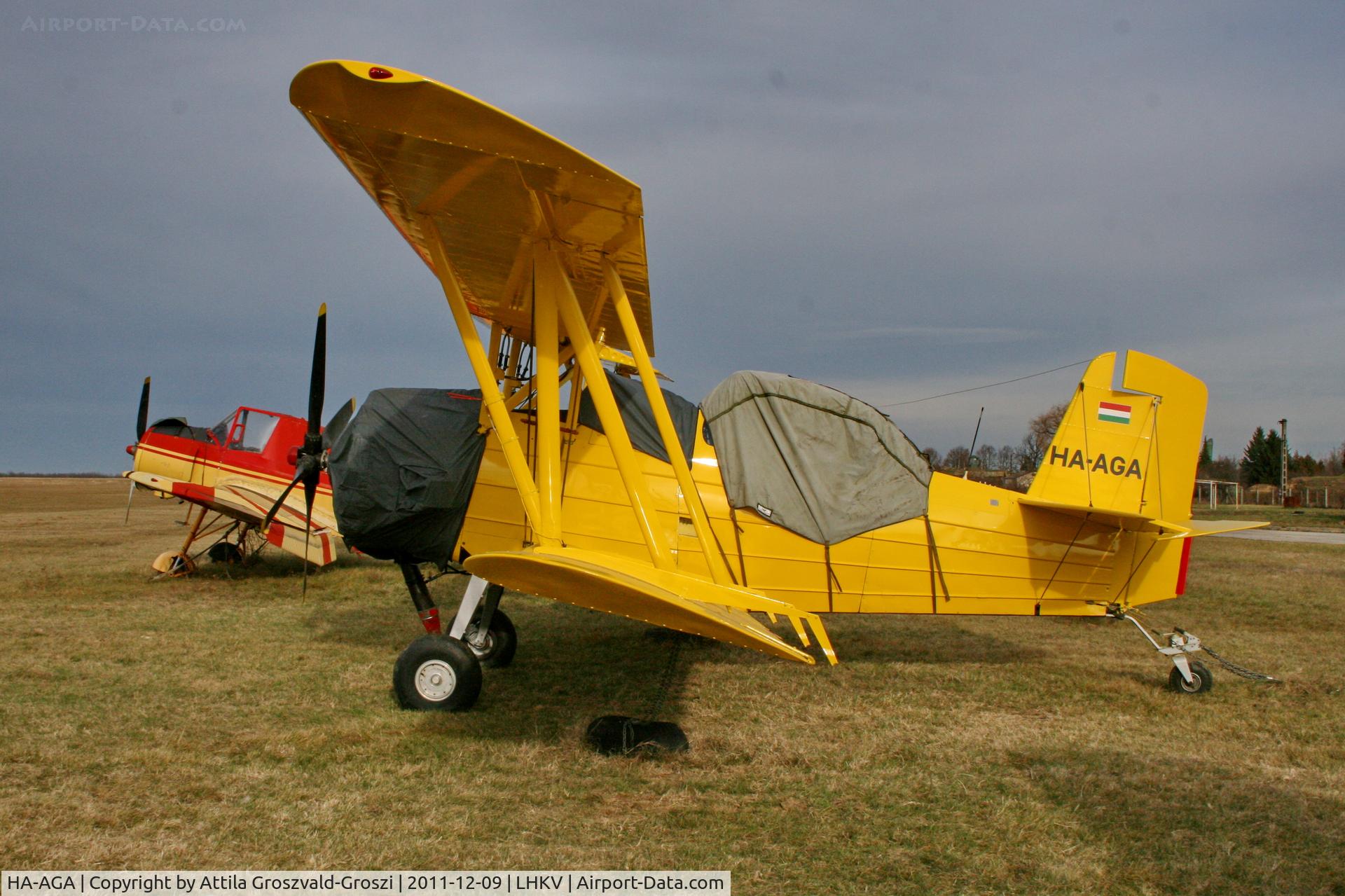 HA-AGA, 1975 Grumman-Schweizer G-164A C/N 1554, LHKV - Kaposújlak Airport, Hungary