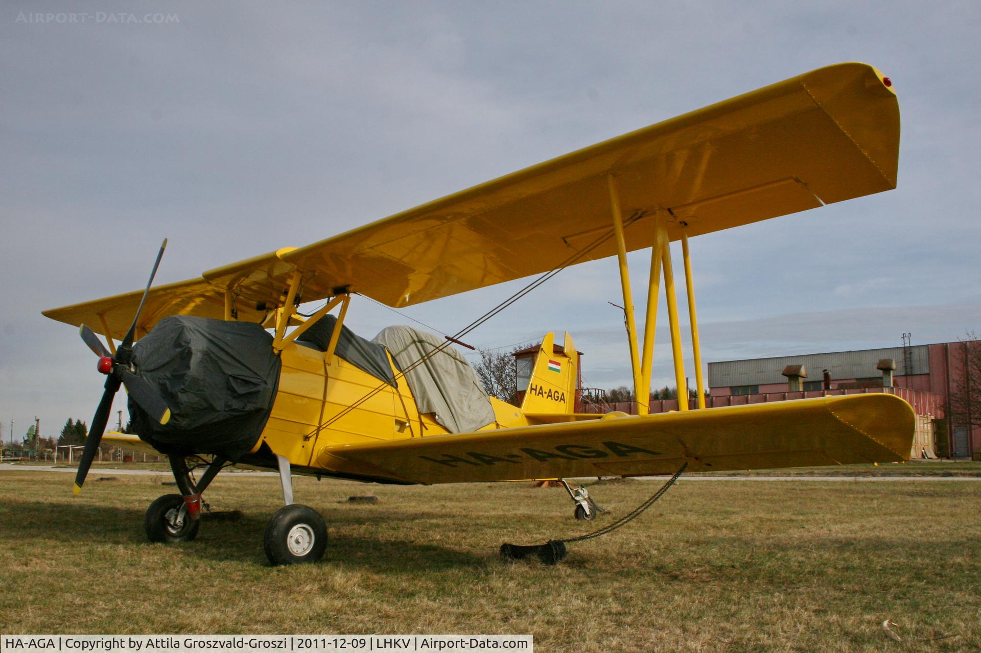 HA-AGA, 1975 Grumman-Schweizer G-164A C/N 1554, LHKV - Kaposújlak Airport, Hungary