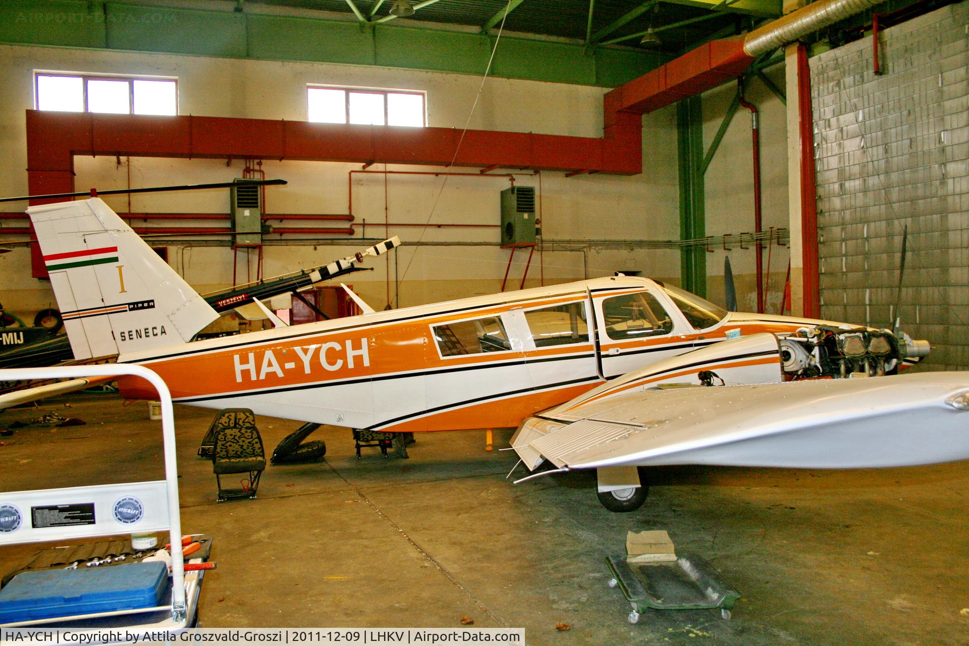 HA-YCH, Piper PA-34-200 Seneca C/N 34-7350290, LHKV - Kaposújlak Airport, Hungary