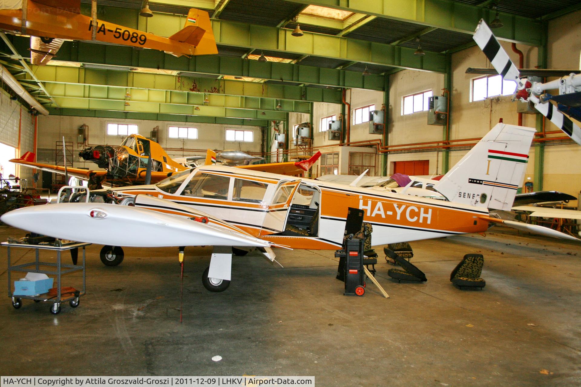 HA-YCH, Piper PA-34-200 Seneca C/N 34-7350290, LHKV - Kaposújlak Airport, Hungary