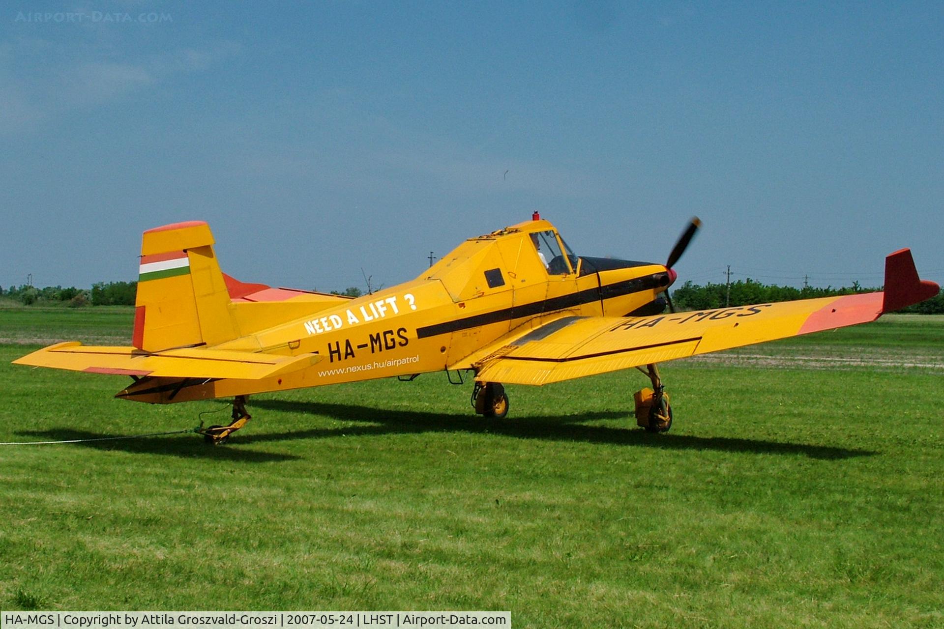 HA-MGS, 1985 Zlin Z-37T Agro-Turbo C/N 005, LHST - Szatymaz Airport, Hungary