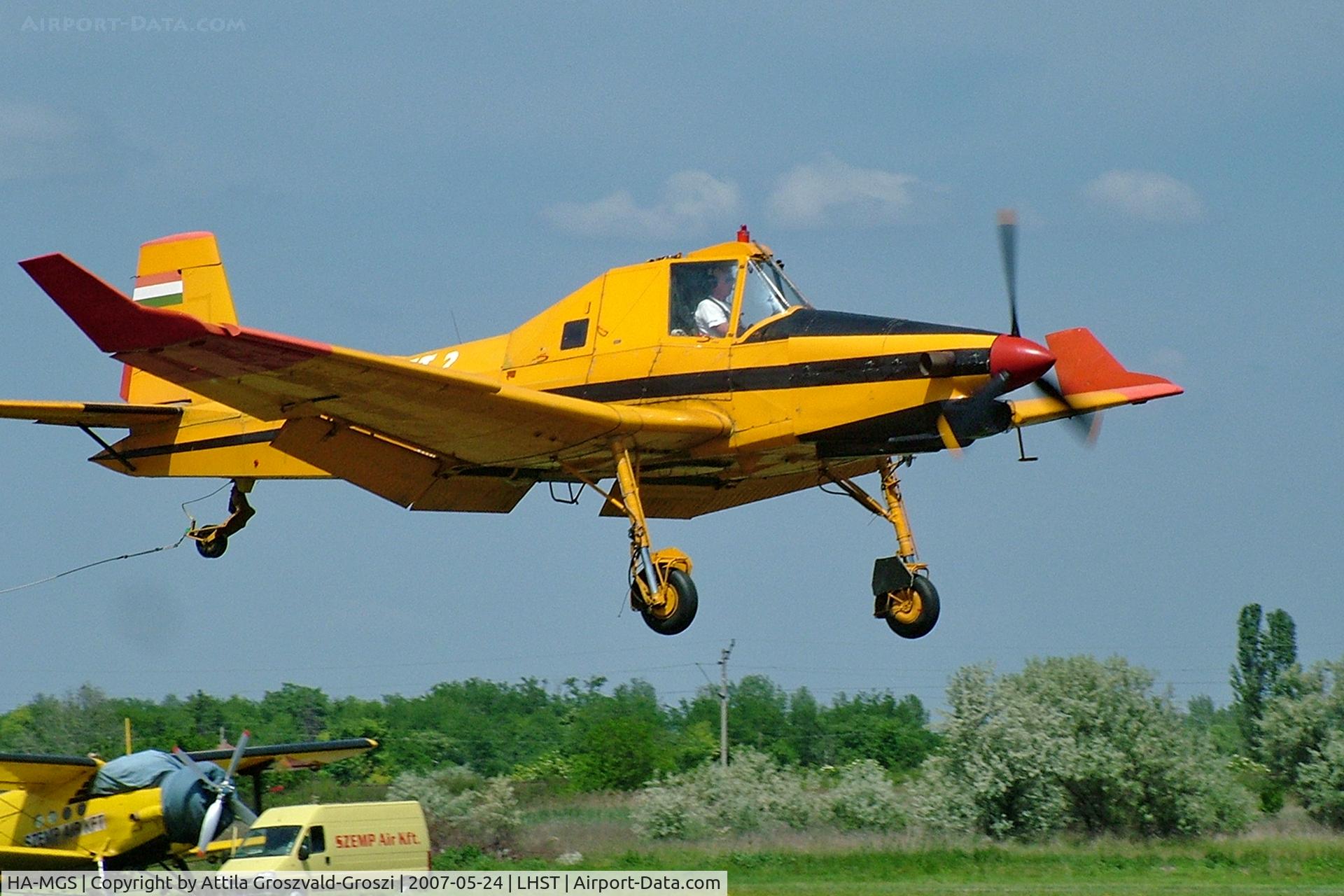 HA-MGS, 1985 Zlin Z-37T Agro-Turbo C/N 005, LHST - Szatymaz Airport, Hungary