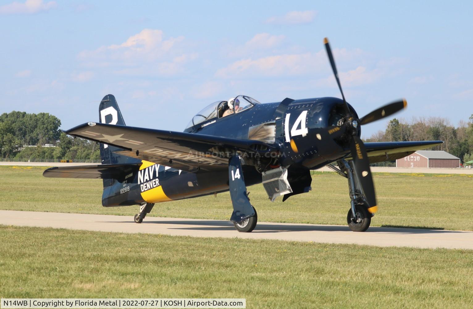 N14WB, Grumman F8F-2 (G58) Bearcat C/N D.1148, Bearcat zx