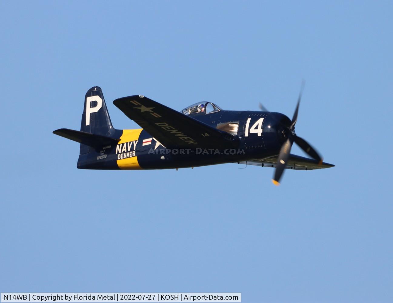N14WB, Grumman F8F-2 (G58) Bearcat C/N D.1148, OSH 22 zx