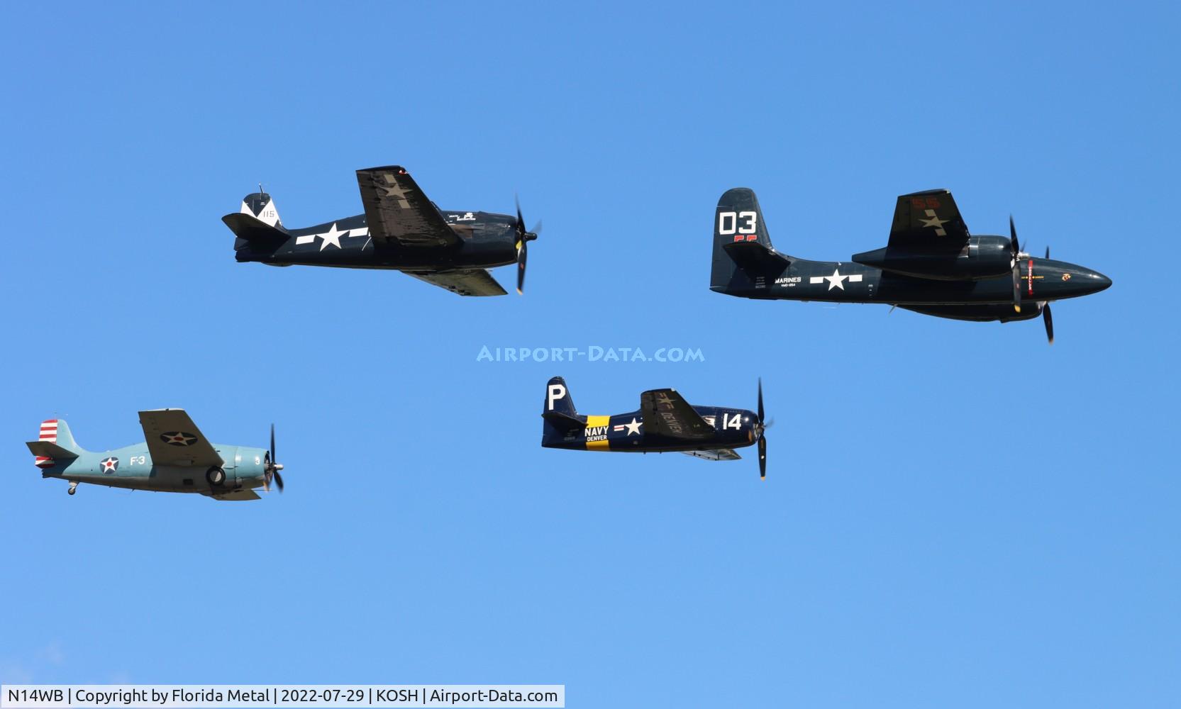 N14WB, Grumman F8F-2 (G58) Bearcat C/N D.1148, OSH 22 zx
