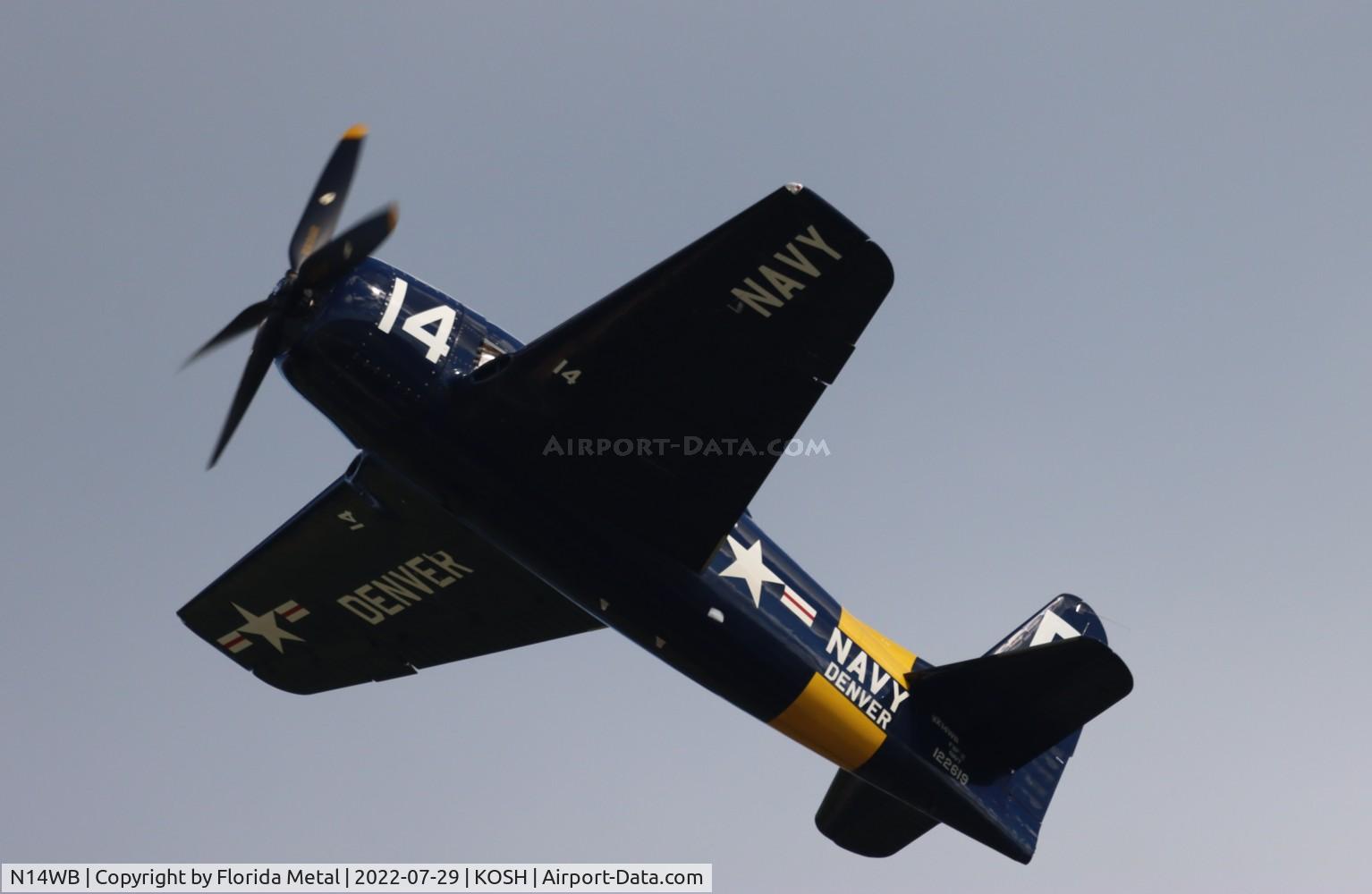 N14WB, Grumman F8F-2 (G58) Bearcat C/N D.1148, Bearcat zx