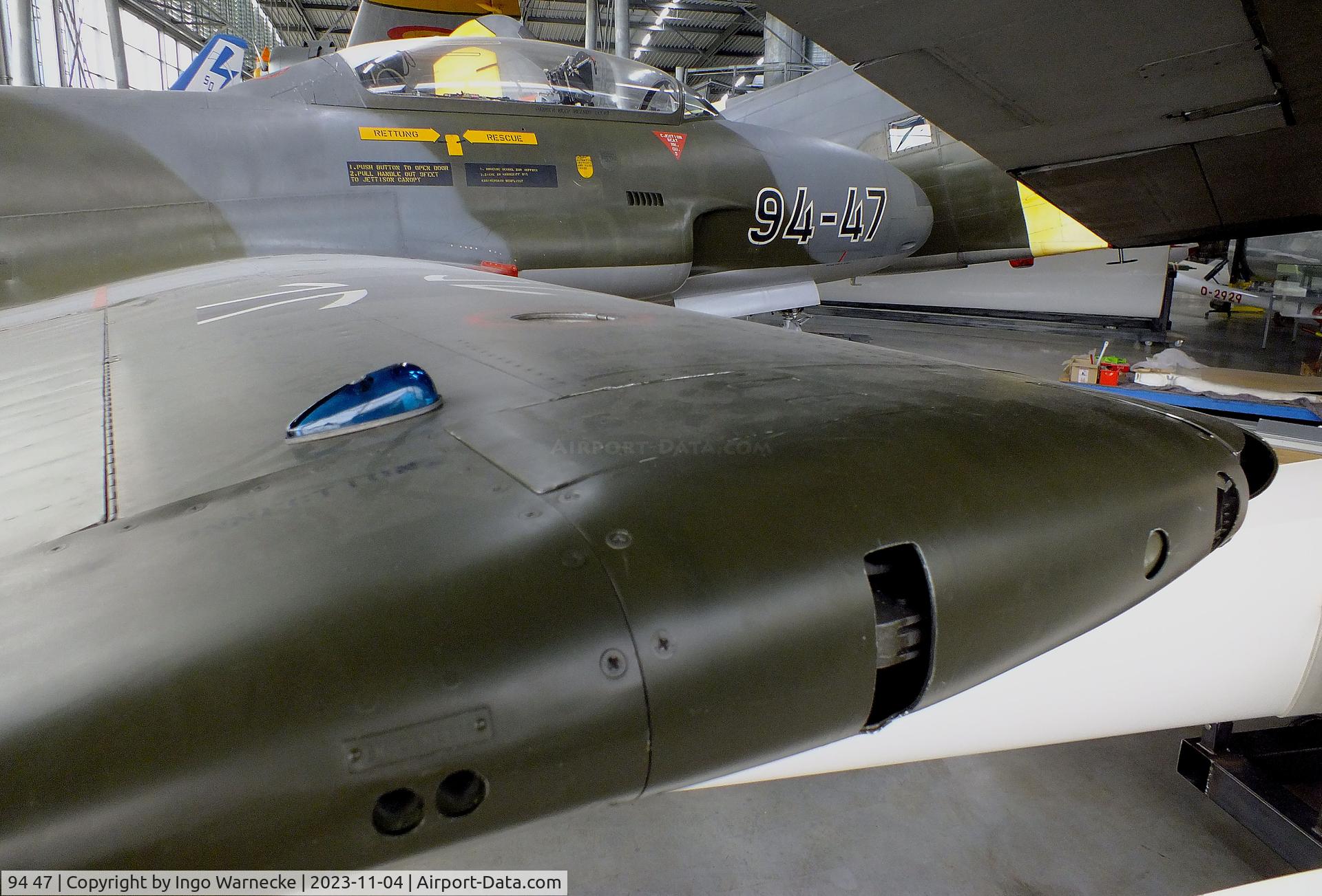 94 47, Lockheed T-33A Shooting Star C/N 580-8967, Lockheed T-33A at the Flugwerft Schleißheim of Deutsches Museum, Oberscheißheim