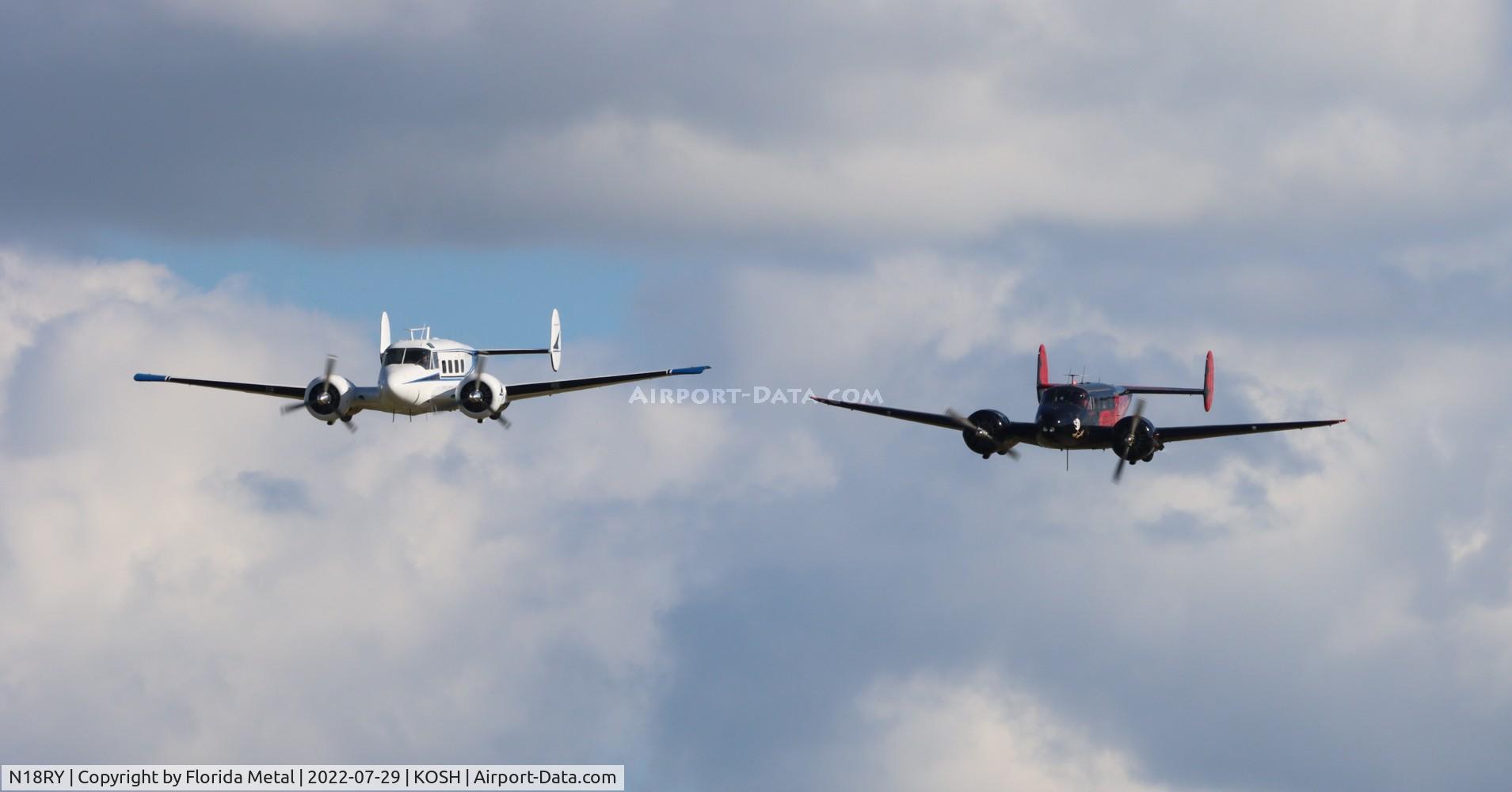 N18RY, 1957 Beech E18S C/N BA-325, OSH 22 zx