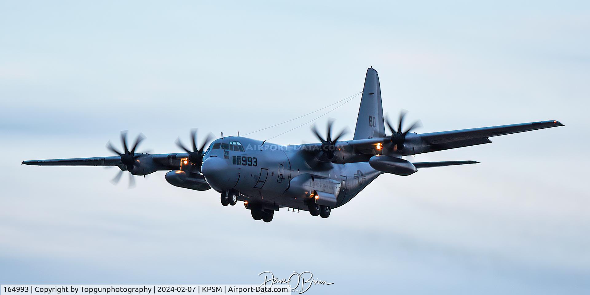 164993, 1992 Lockheed KC-130T Hercules C/N 382-5298, CONVOY3071 inbound RW34