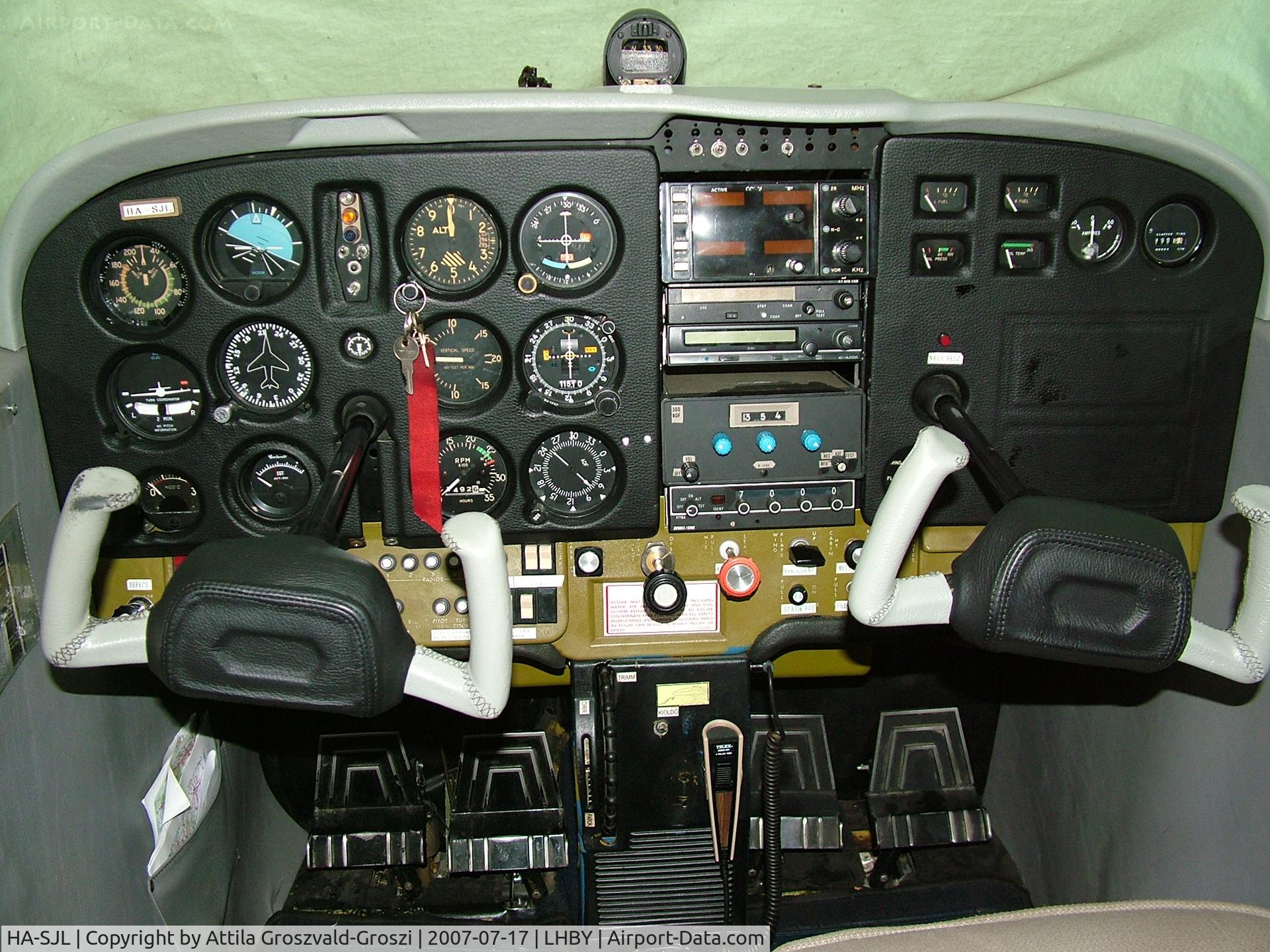 HA-SJL, 1975 Cessna 172M C/N 17265068, LHBY - Böny Airport, Hungary