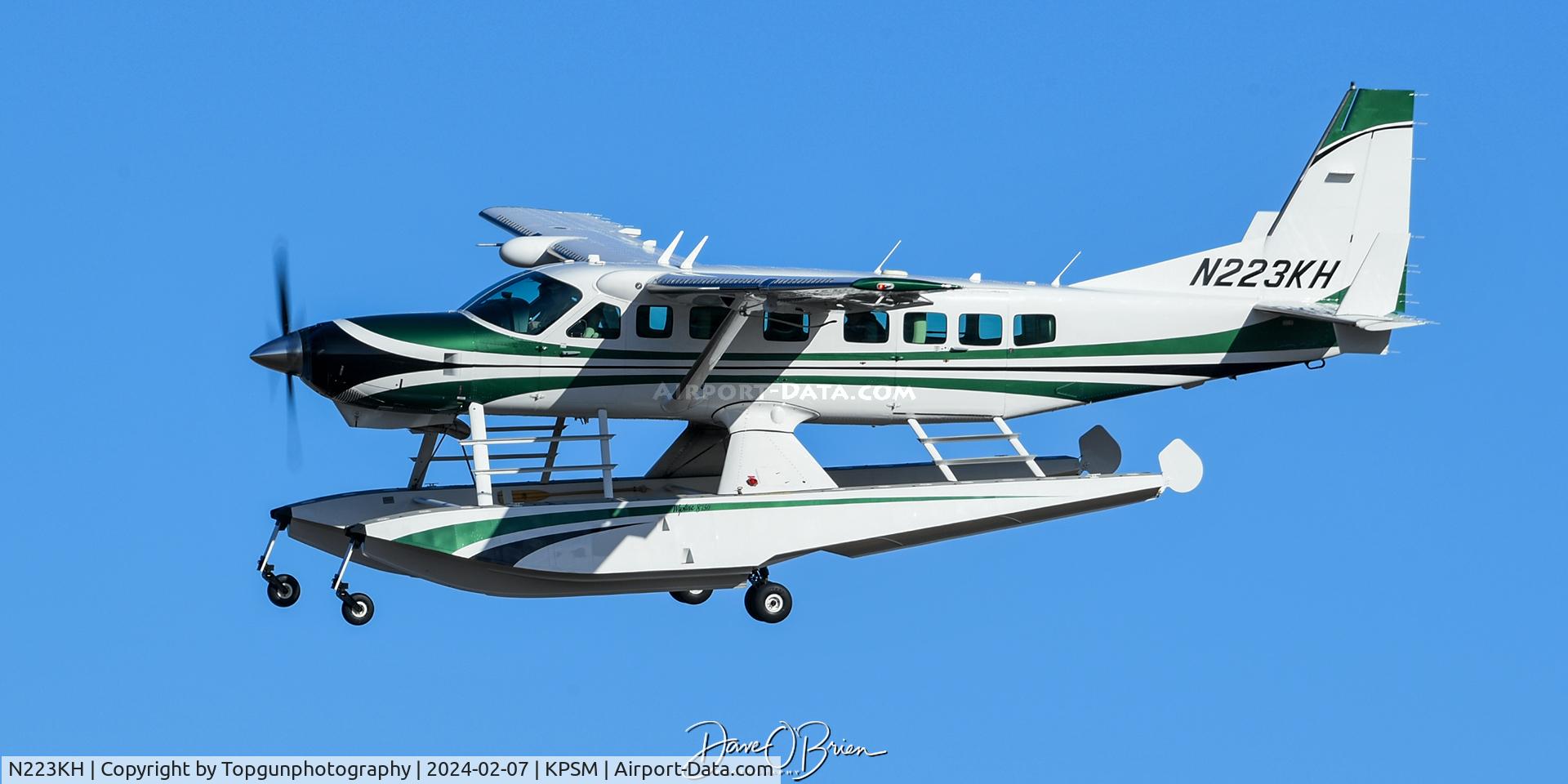N223KH, 2021 Cessna 208B C/N 208B5621, Grand Caravan on short final