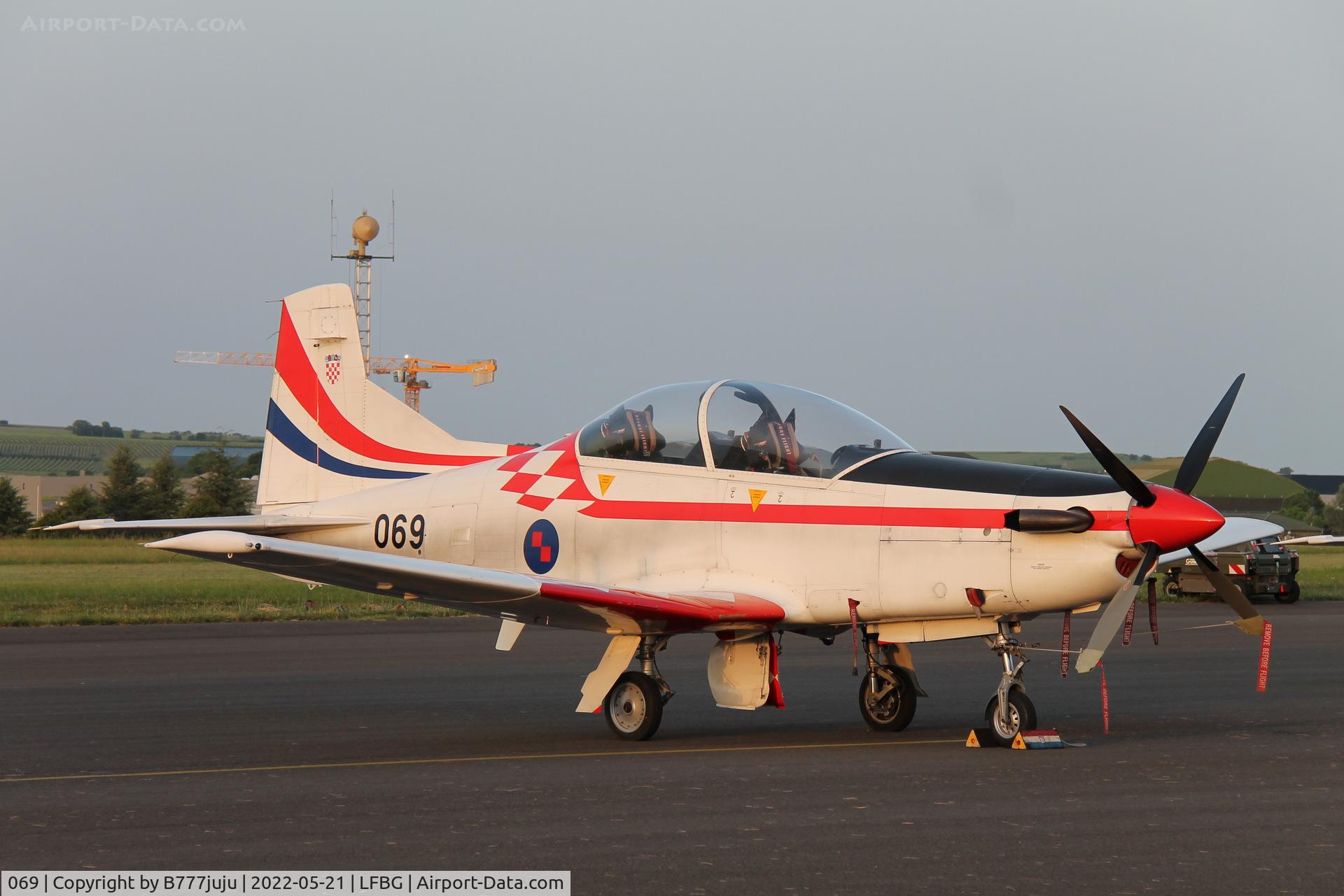 069, Pilatus PC-9M C/N 632, during Cognac airshow 2022