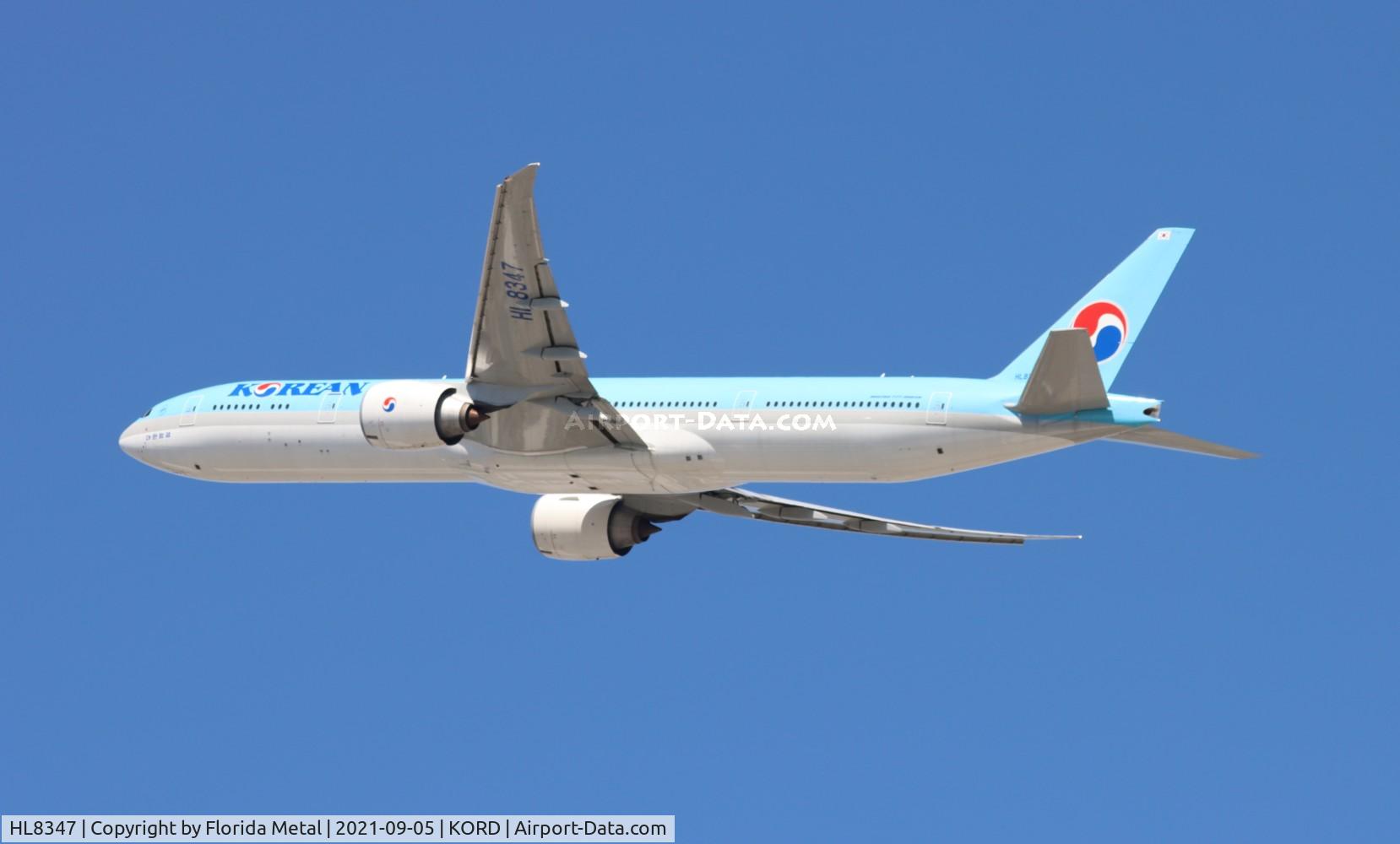HL8347, 2019 Boeing 777-300/ER C/N 63435, KAL 773 zx ORD-ICN
