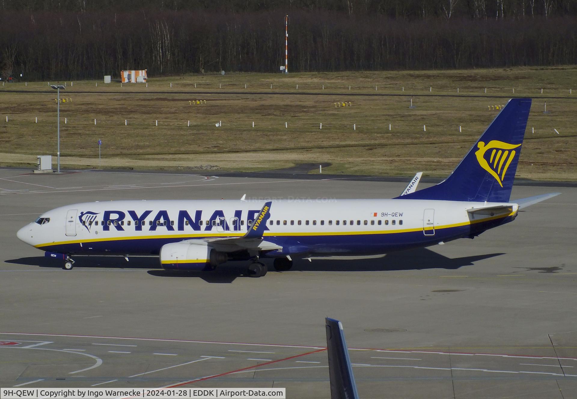 9H-QEW, 2005 Boeing 737-8AS(WL) C/N 33580, Boeing 737-8AS of Ryanair at Köln/Bonn (Cologne / Bonn) airport