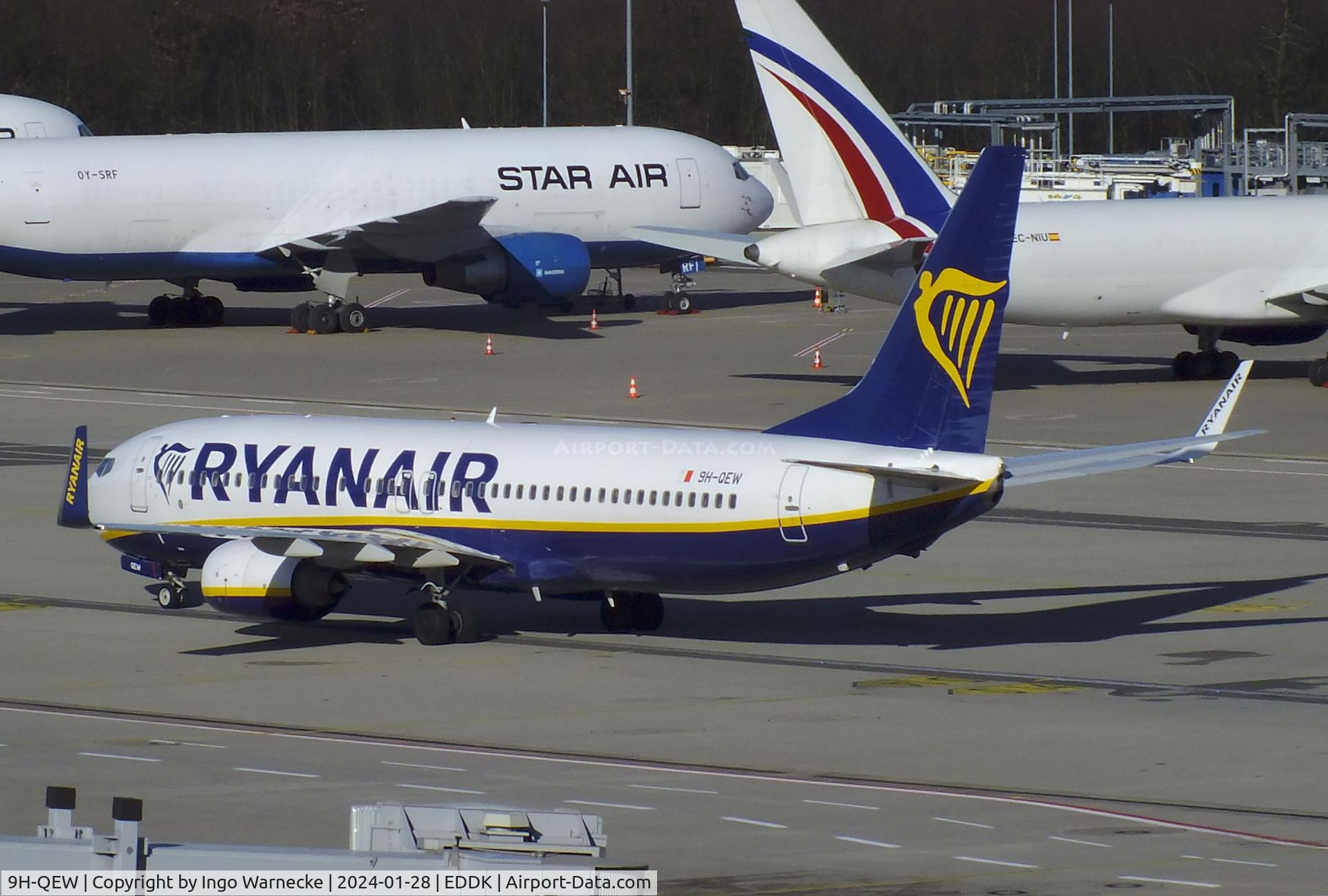 9H-QEW, 2005 Boeing 737-8AS(WL) C/N 33580, Boeing 737-8AS of Ryanair at Köln/Bonn (Cologne / Bonn) airport