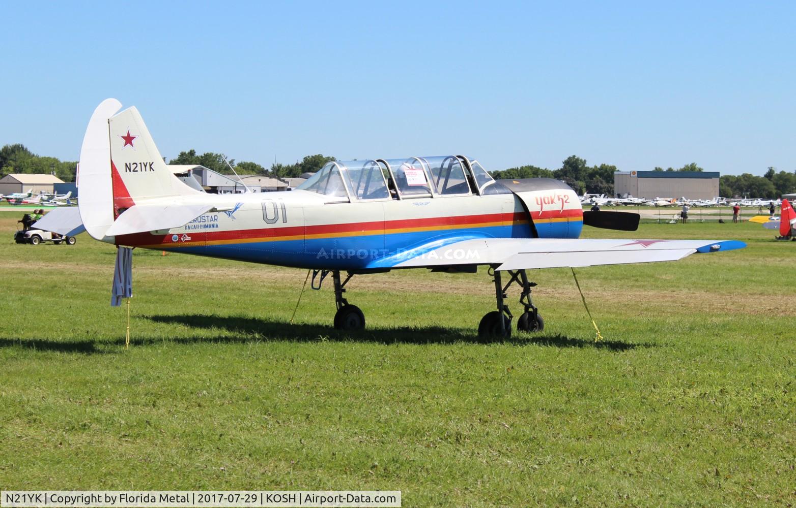 N21YK, 1992 Yakovlev Yak-52 C/N 9211609/01, Yak-52 zx