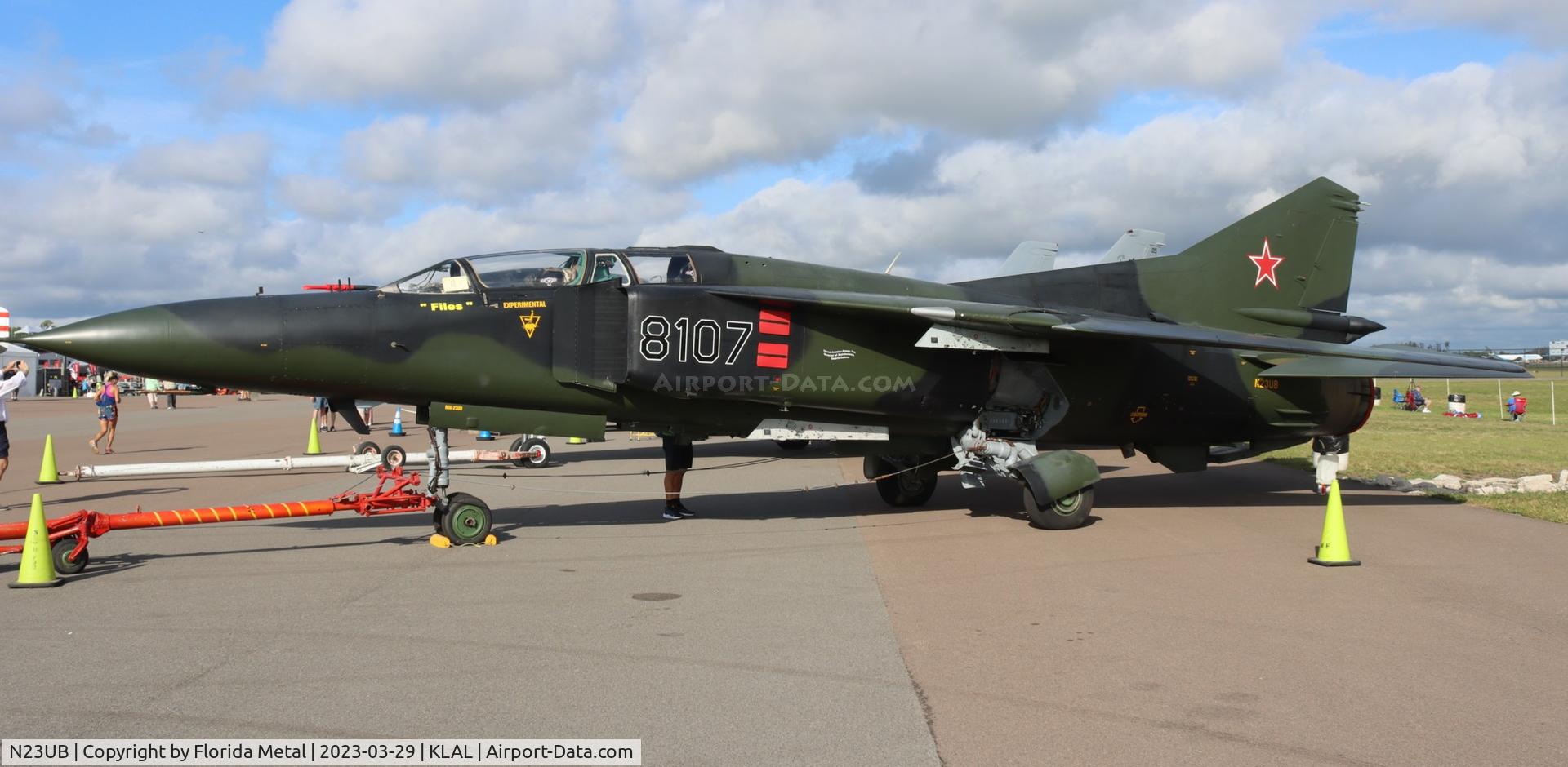 N23UB, 1981 Mikoyan-Gurevich MiG-23UB C/N A1038107, Mig-23 zx   - w/o at YIP