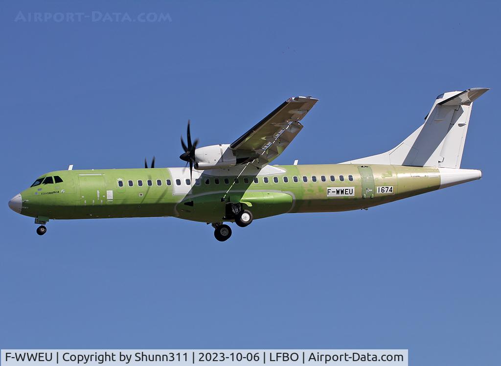 F-WWEU, 2023 ATR 72-600 C/N 1674, C/n 1674 - For Liz Aviation Burkina Faso