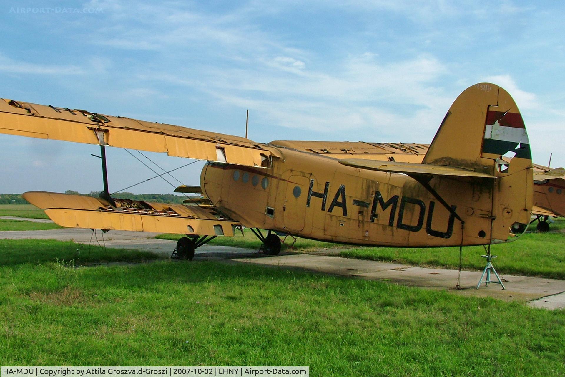 HA-MDU, 1979 PZL-Mielec An-2R C/N 1G186-06, LHNY - Nyíregyháza Airport, Hungary
