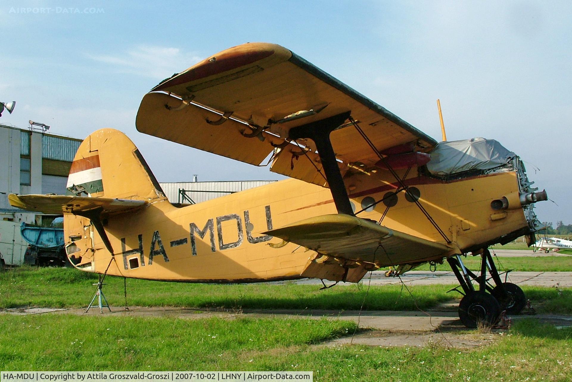 HA-MDU, 1979 PZL-Mielec An-2R C/N 1G186-06, LHNY - Nyíregyháza Airport, Hungary