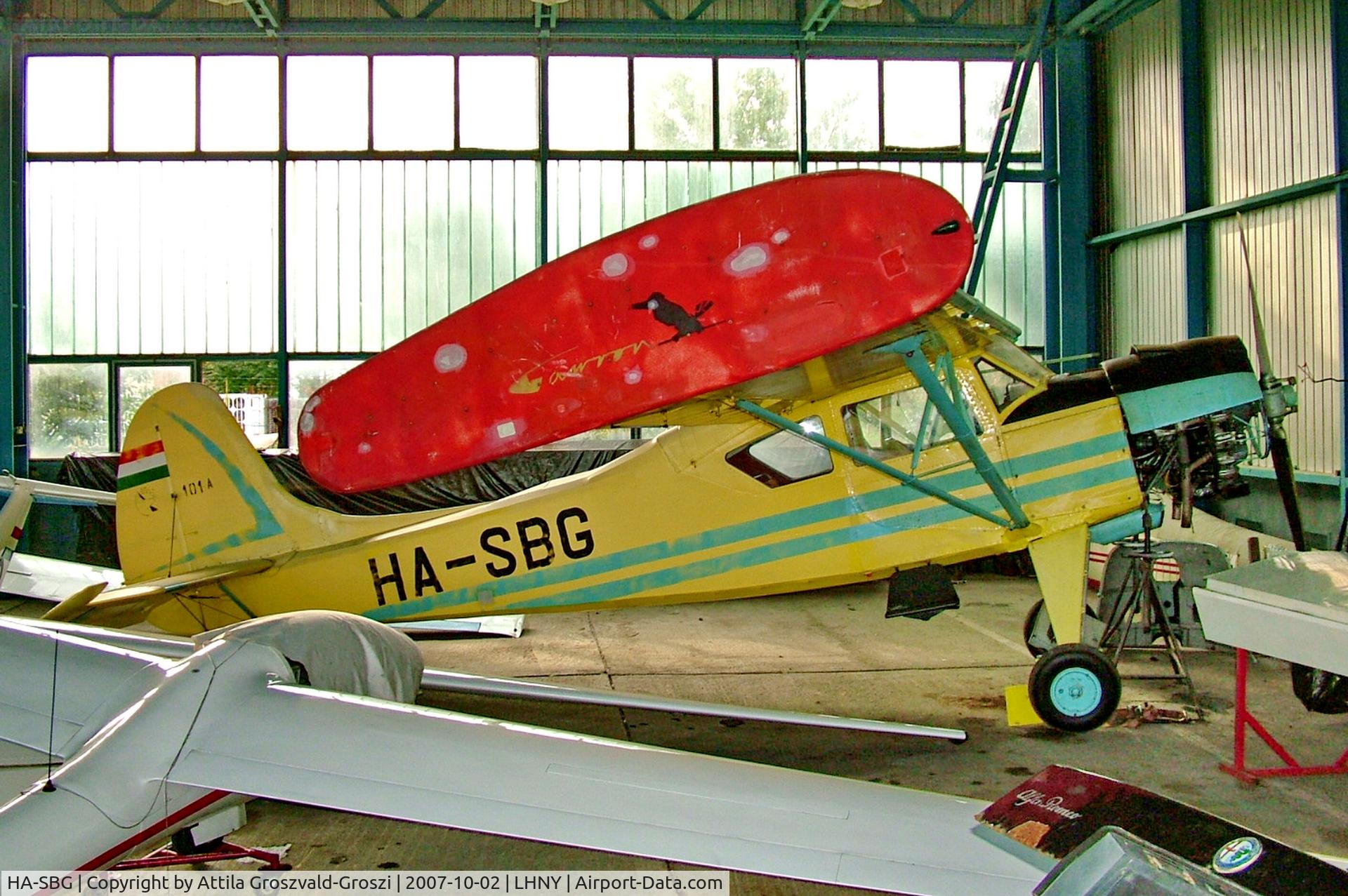 HA-SBG, 1967 PZL-Okecie PZL-101A Gawron C/N 107233, LHNY - Nyíregyháza Airport, Hungary