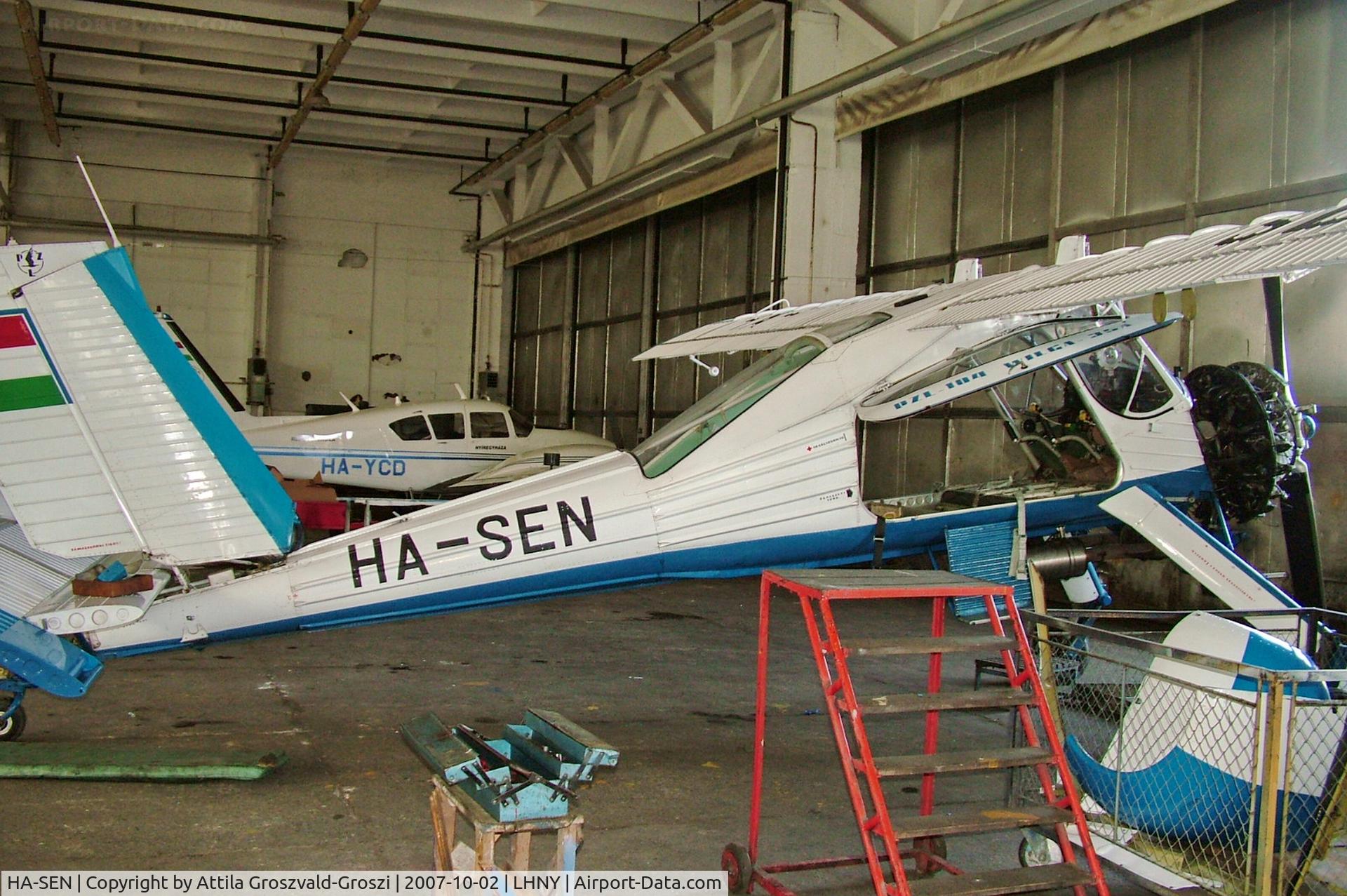 HA-SEN, 1988 PZL-Okecie PZL-104 Wilga 35A C/N 19880866, LHNY - Nyíregyháza Airport, Hungary