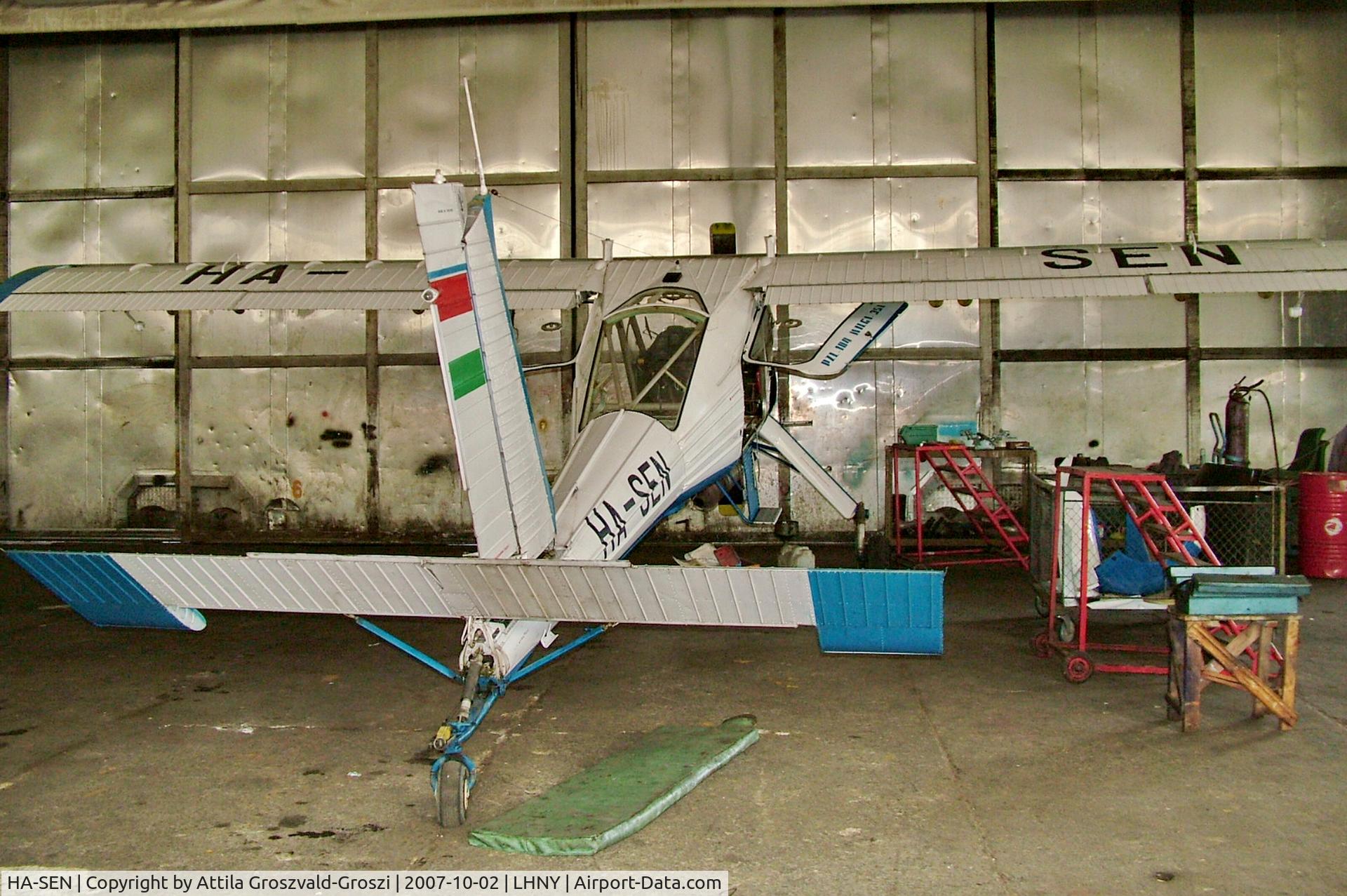 HA-SEN, 1988 PZL-Okecie PZL-104 Wilga 35A C/N 19880866, LHNY - Nyíregyháza Airport, Hungary