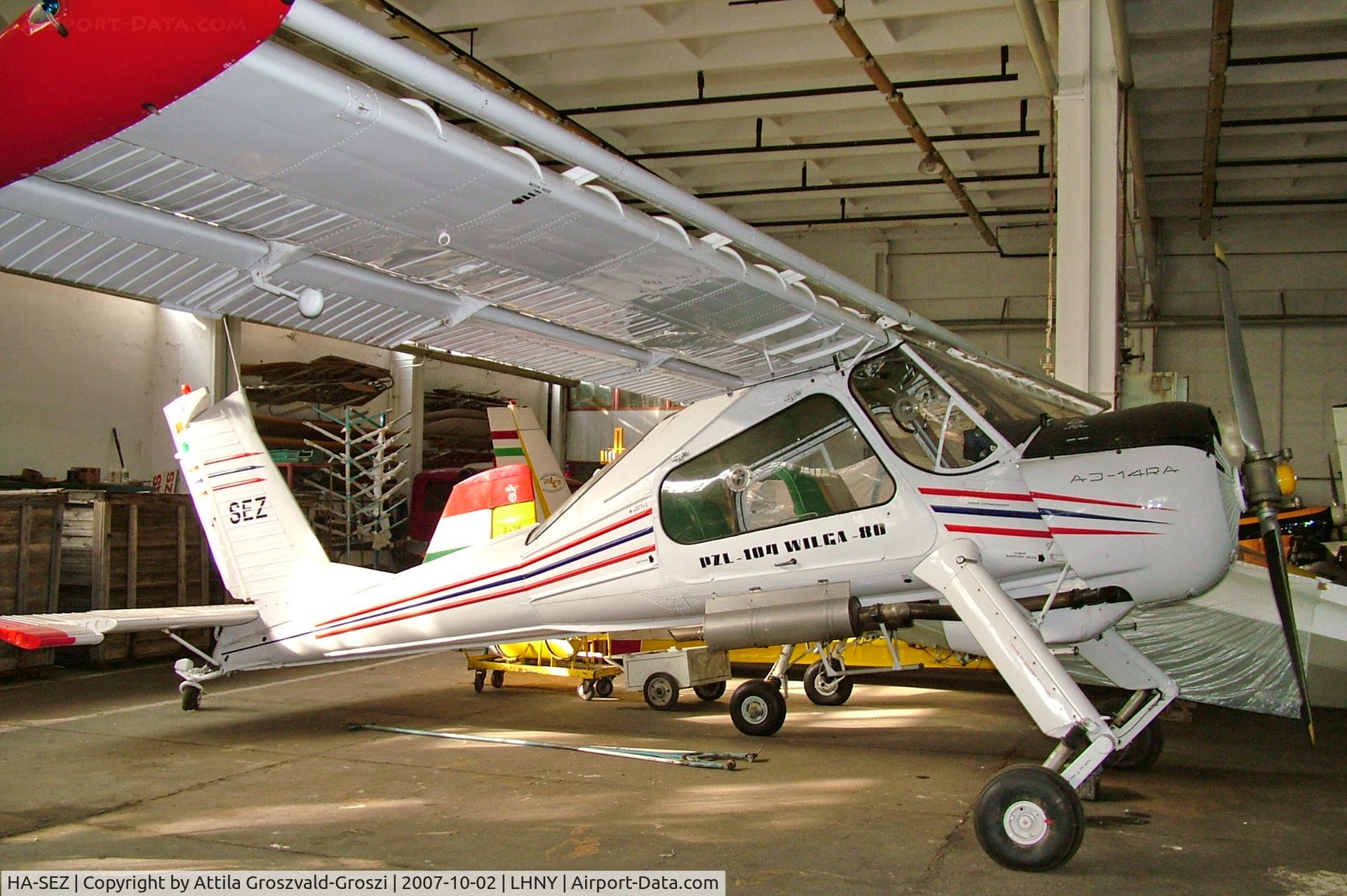 HA-SEZ, PZL-Okecie PZL-104 Wilga-94 C/N CF21940948, LHNY - Nyíregyháza Airport, Hungary
